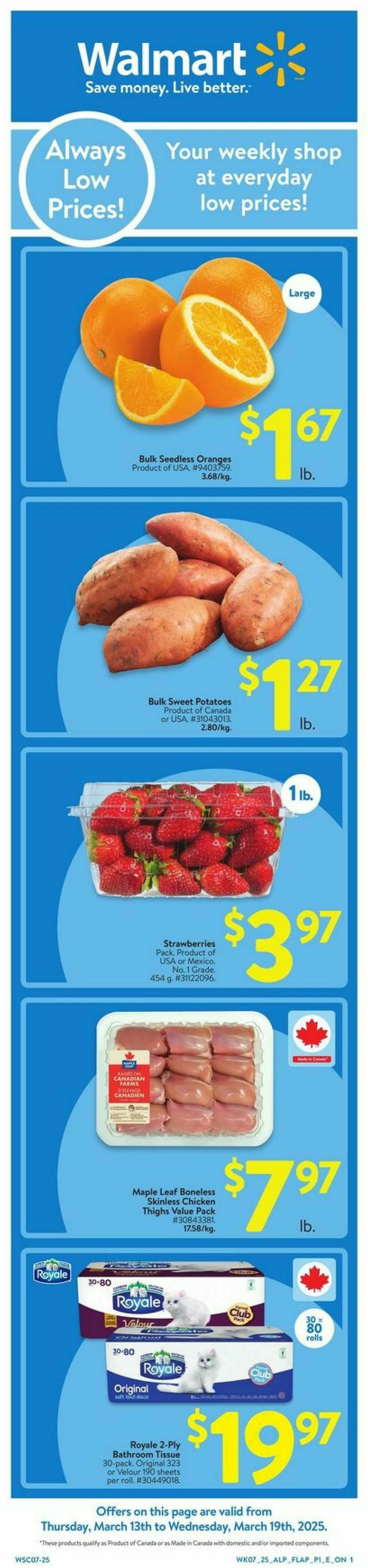 Walmart Flyer from March 13