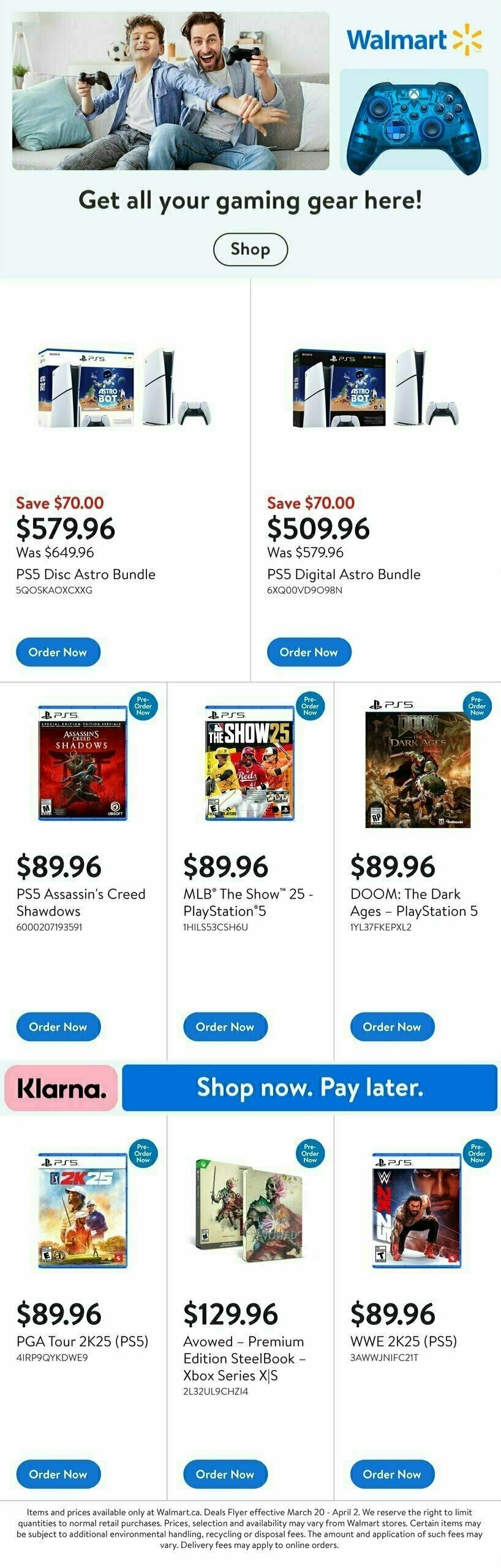 Walmart Gaming Guide Flyer from March 20