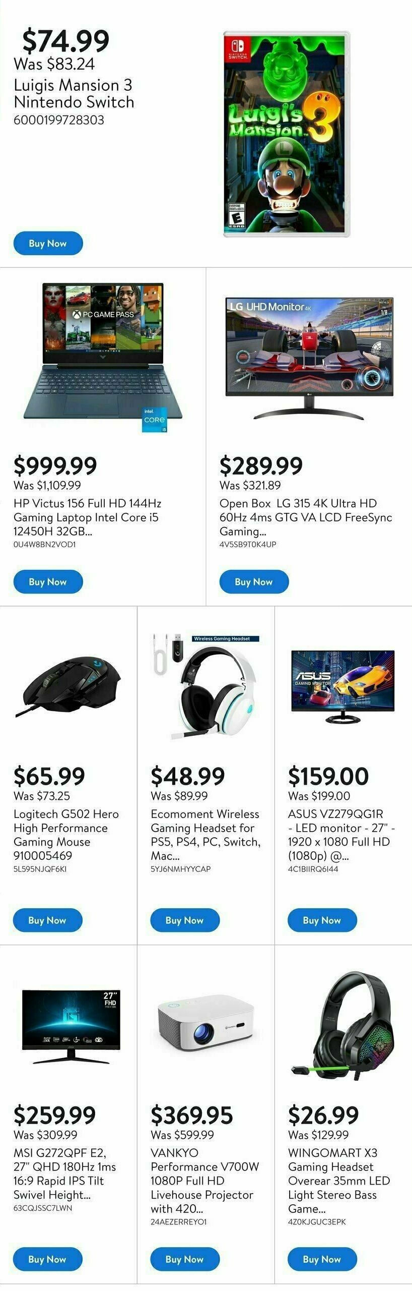Walmart Gaming Guide Flyer from March 20
