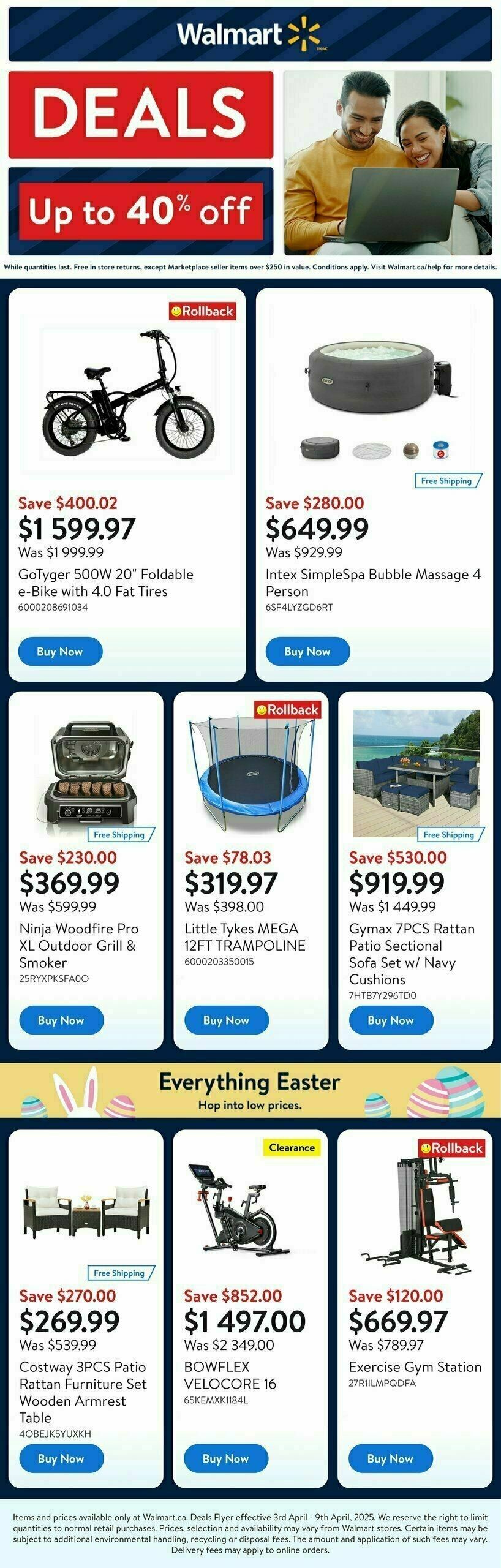 Walmart Deals Flyer Flyer from April 3