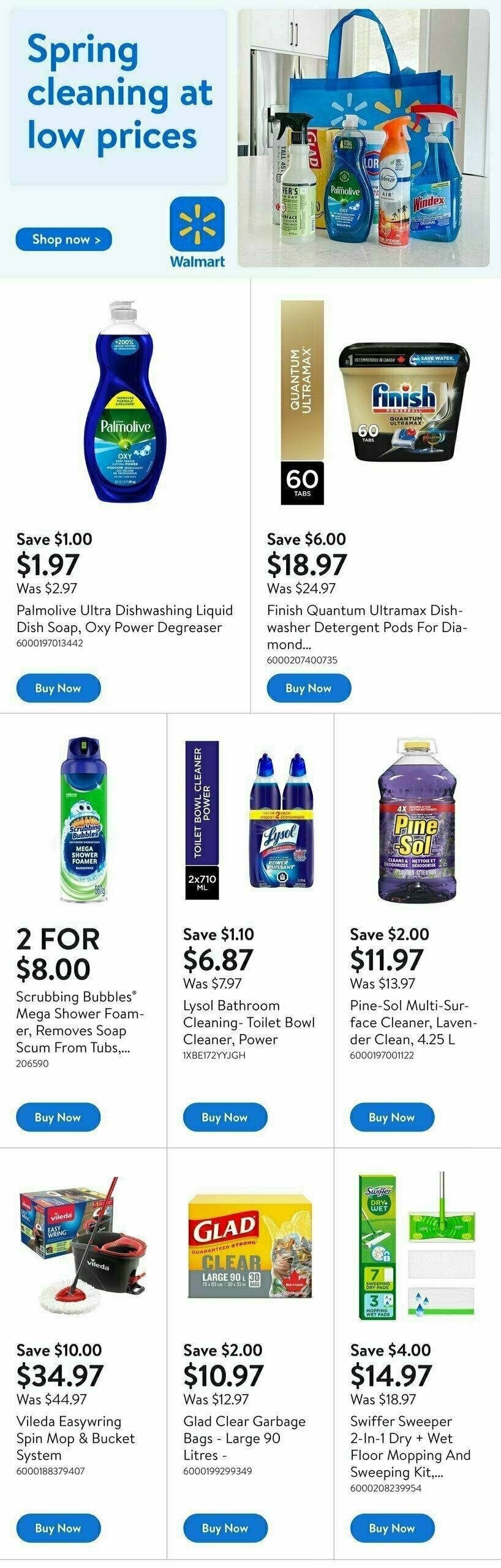 Walmart Spring Cleaning Flyer from March 26
