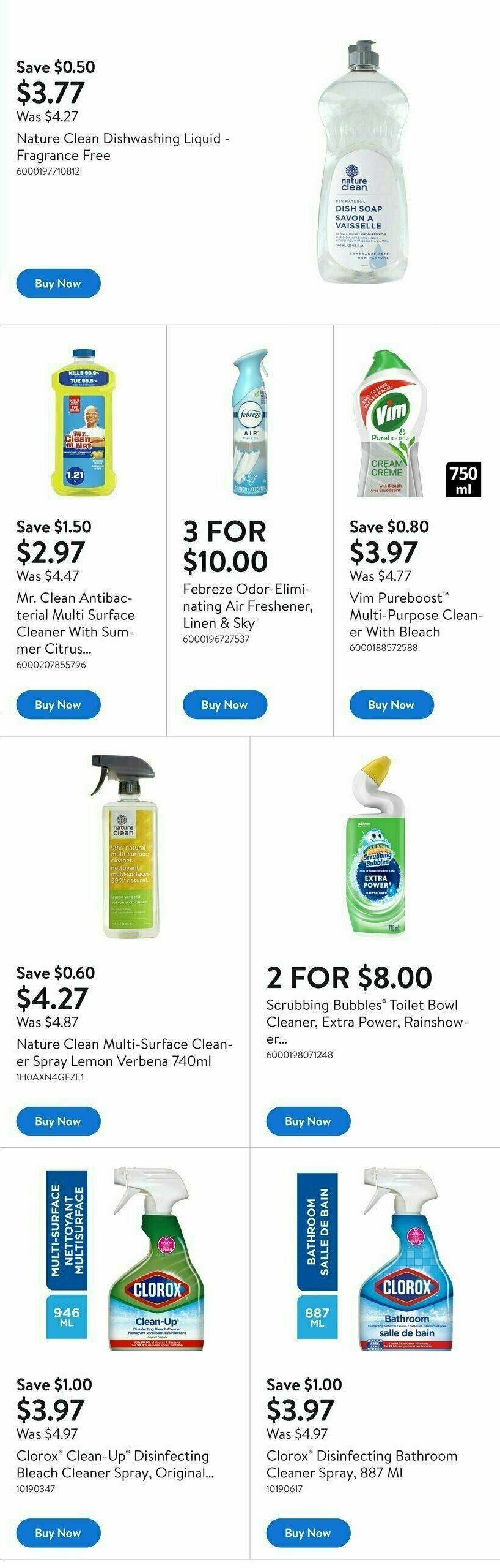 Walmart Spring Cleaning Flyer from March 26