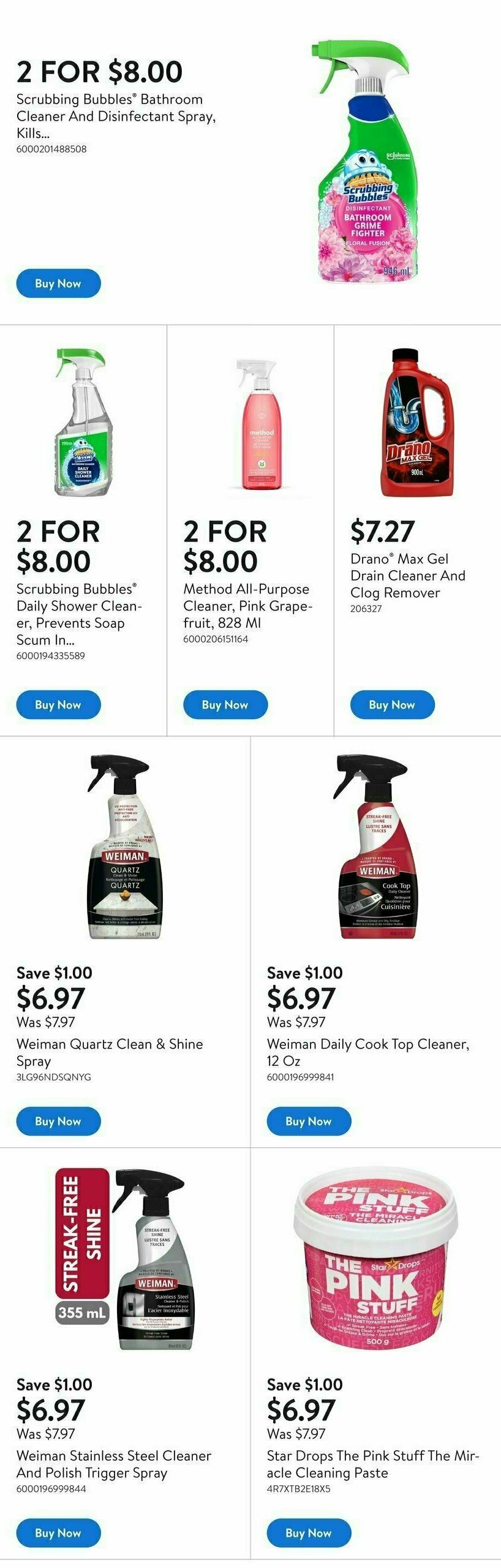 Walmart Spring Cleaning Flyer from March 26