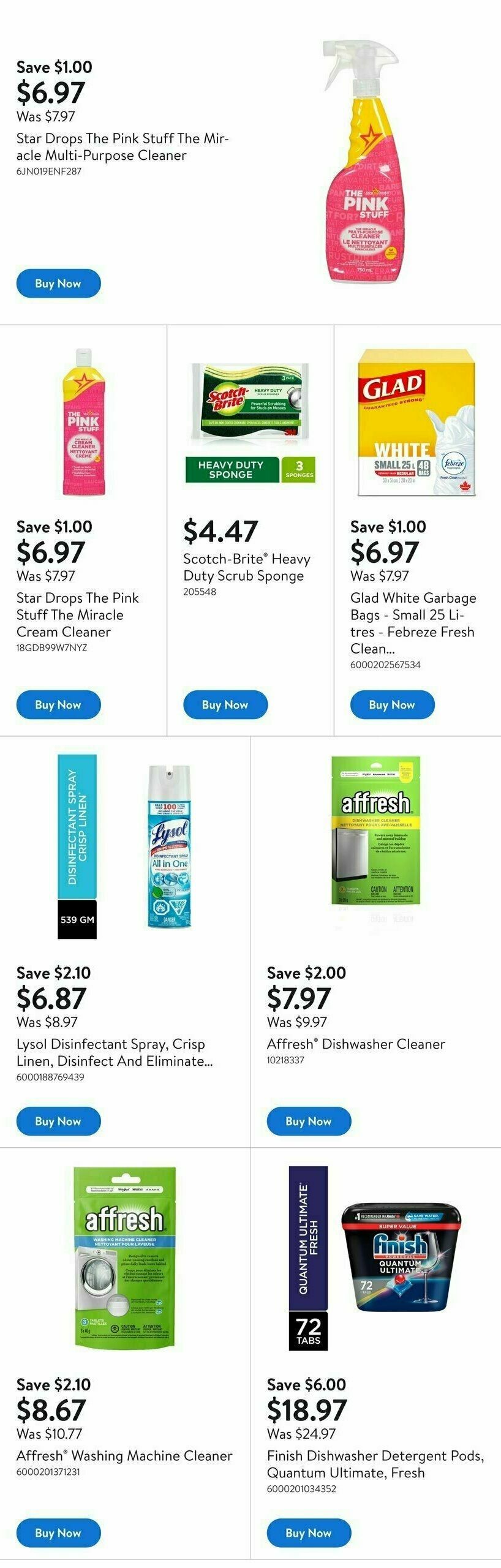 Walmart Spring Cleaning Flyer from March 26