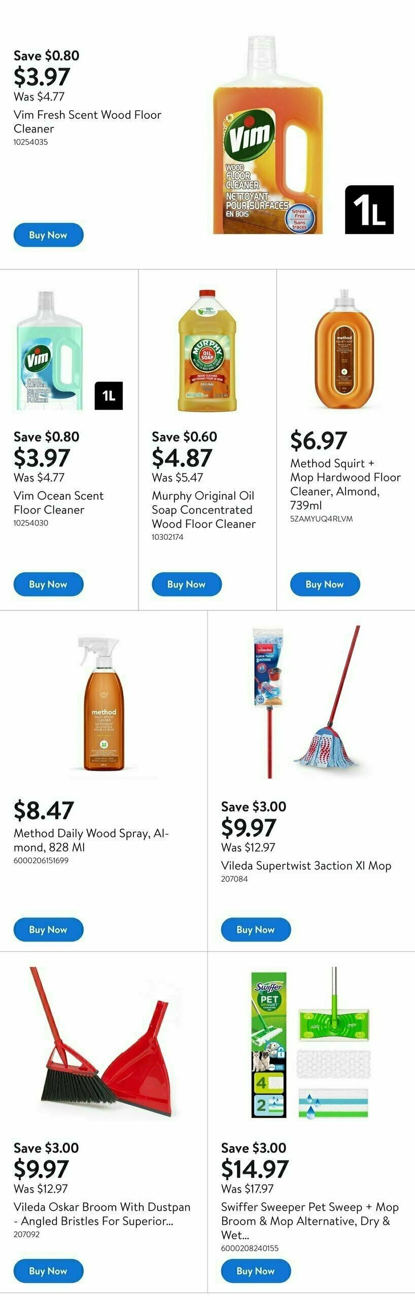 Walmart Spring Cleaning Flyer from March 26