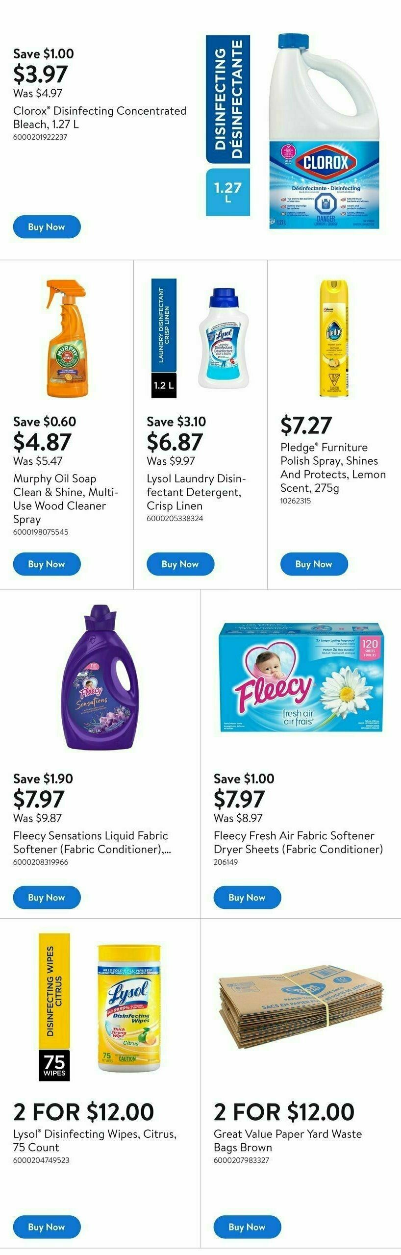 Walmart Spring Cleaning Flyer from March 26