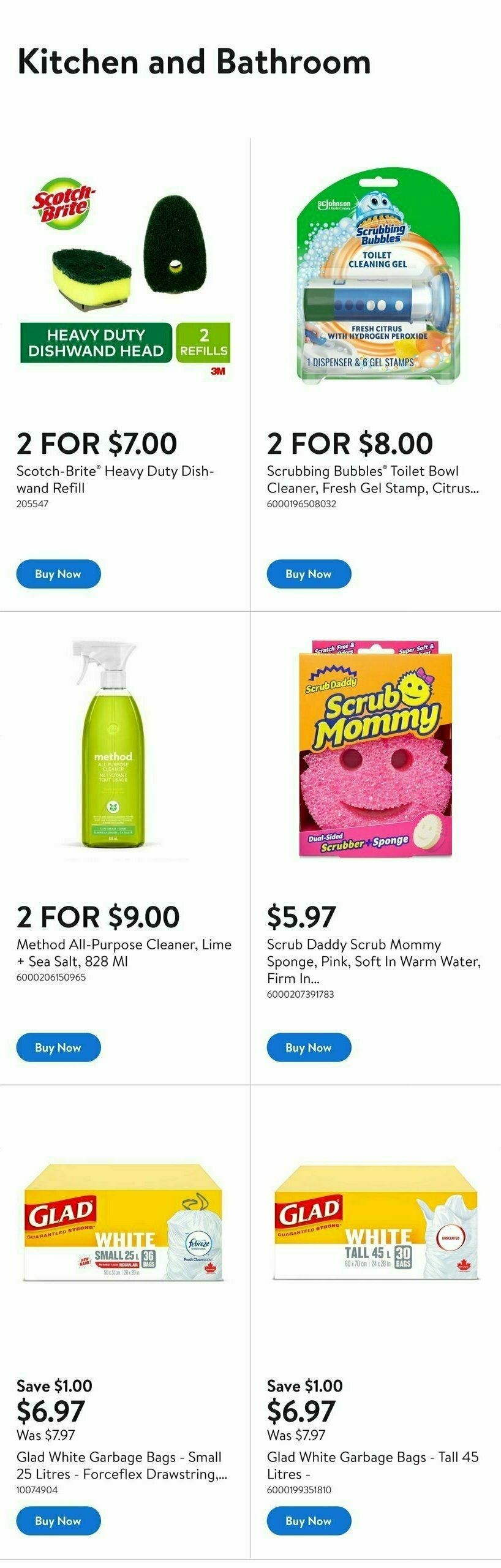 Walmart Spring Cleaning Flyer from April 10
