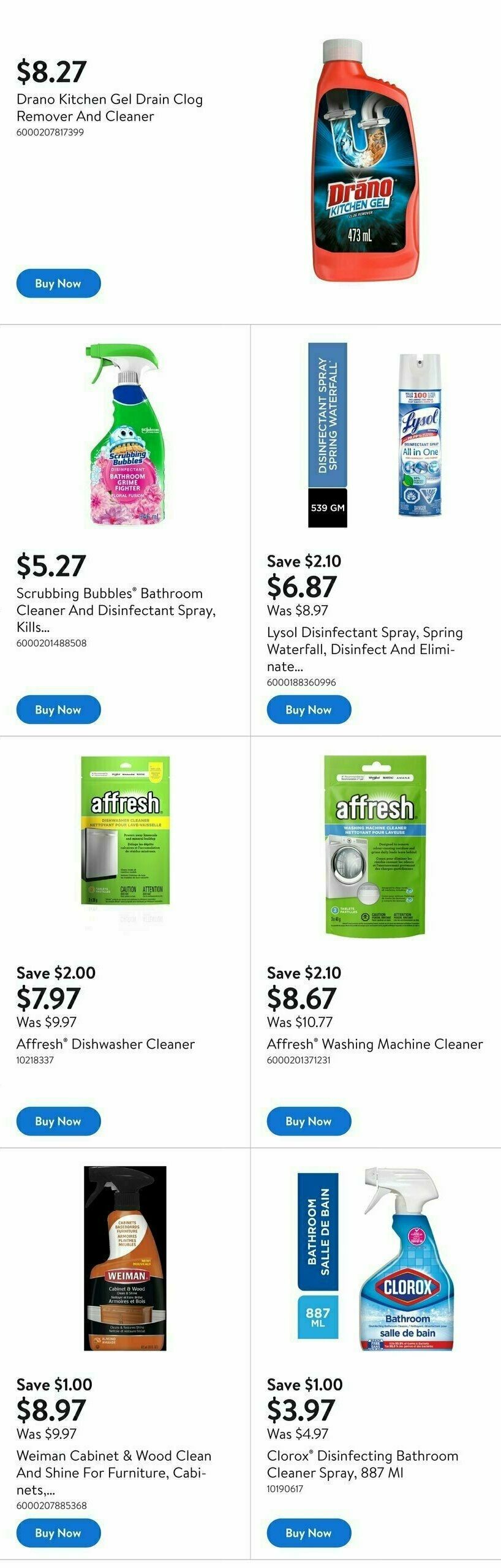 Walmart Spring Cleaning Flyer from April 10