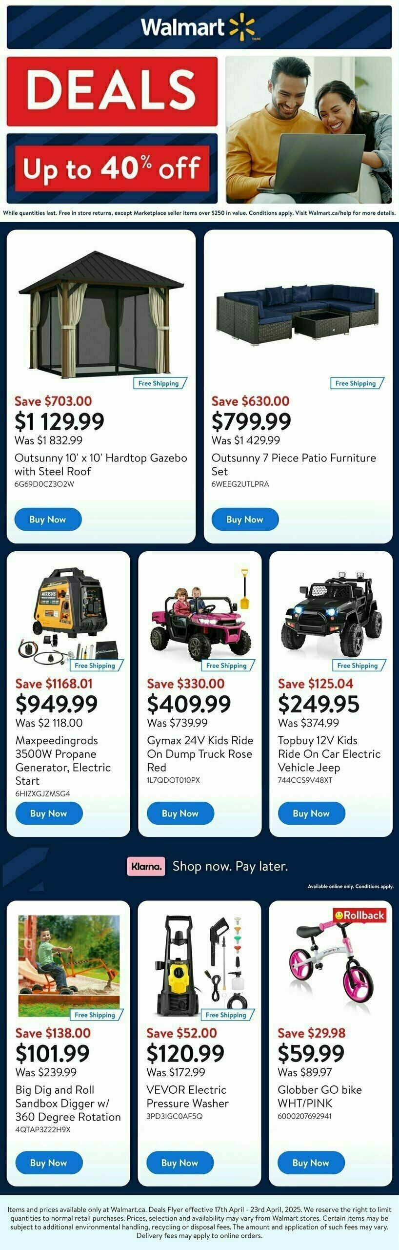 Walmart Deals Flyer Flyer from April 17