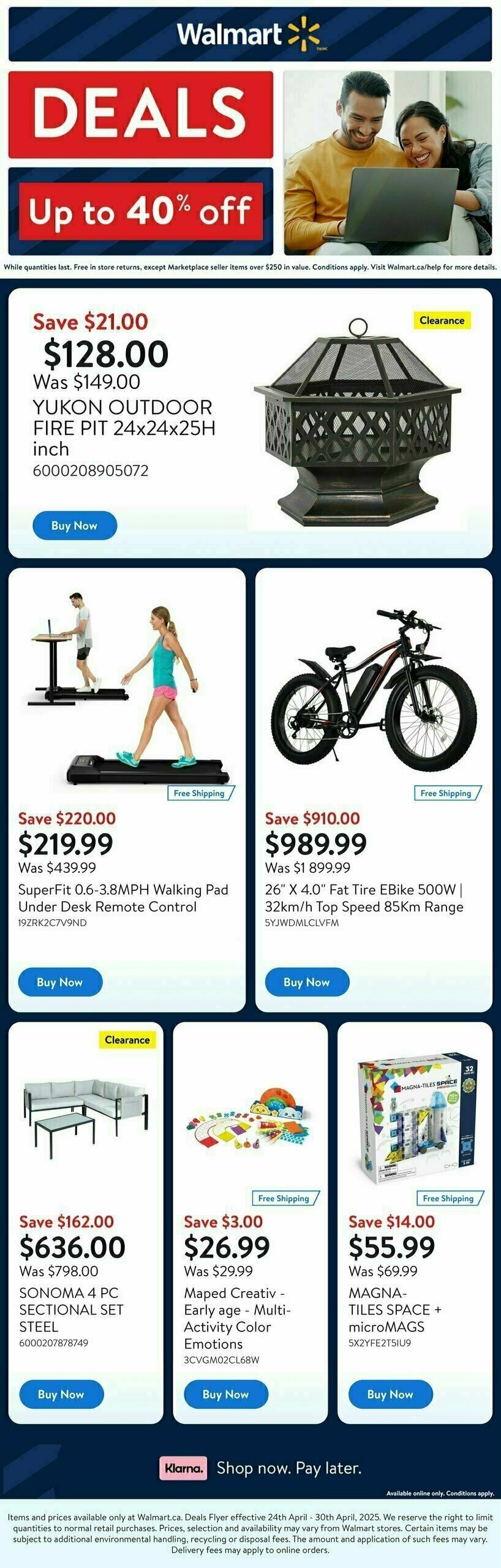 Walmart Deals Flyer Flyer from April 24