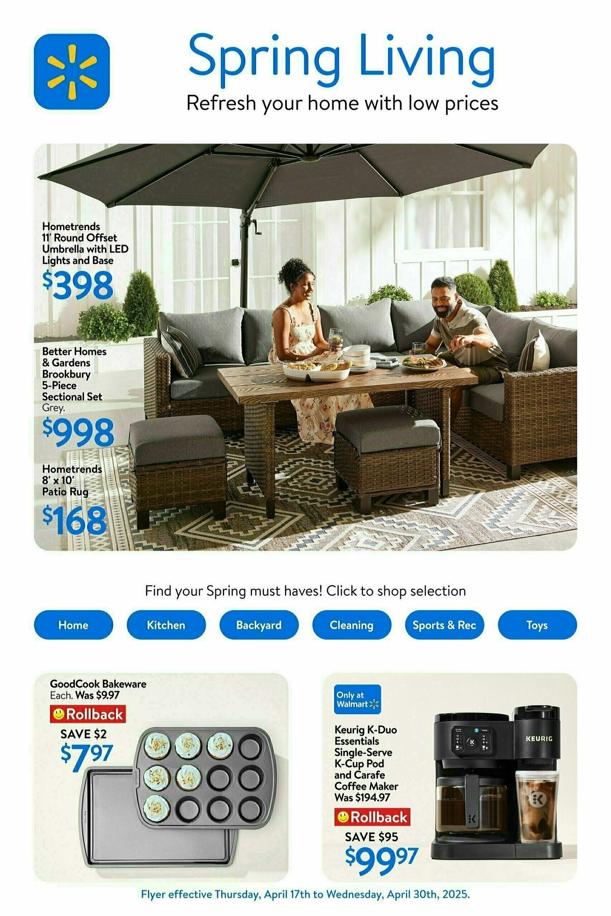 Walmart Hello, Spring! Flyer from April 17