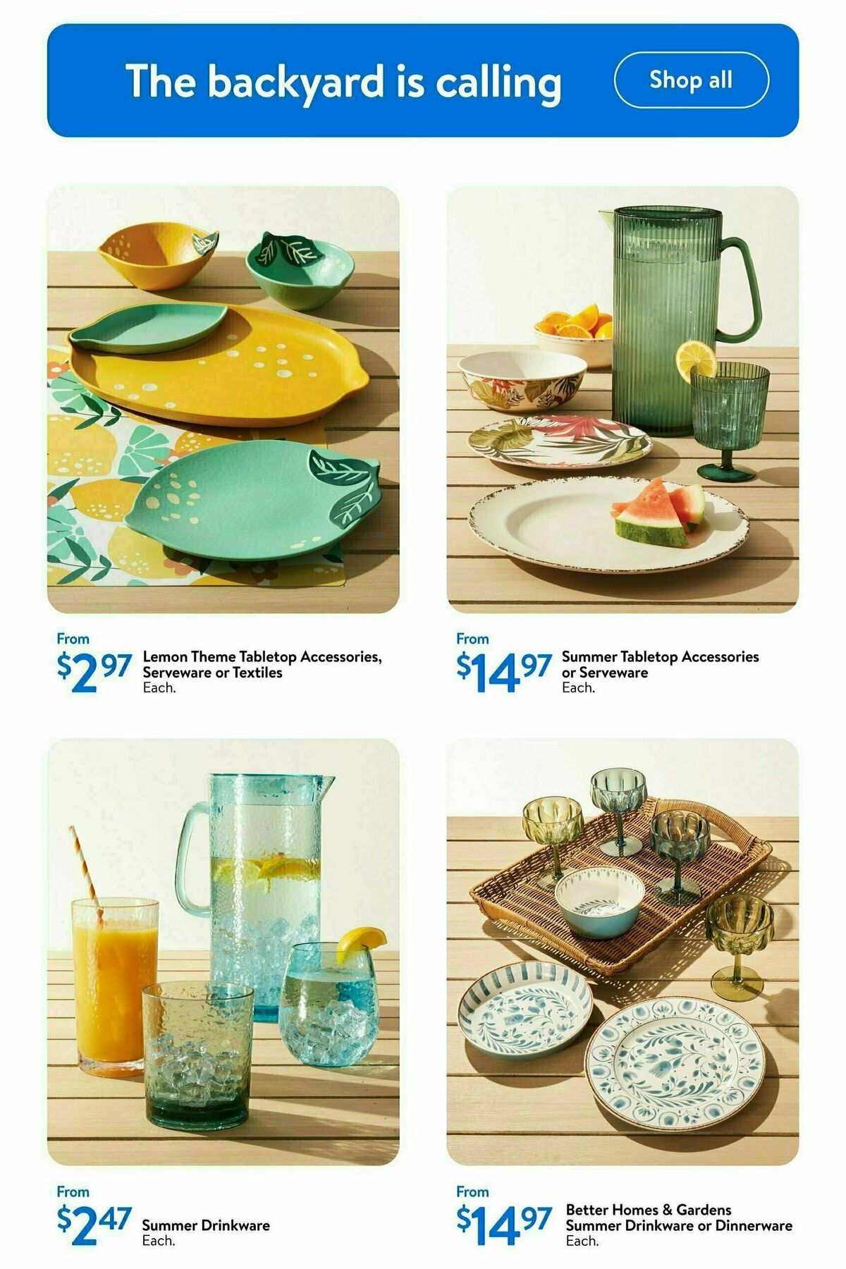 Walmart Summer staycation Flyer from May 1