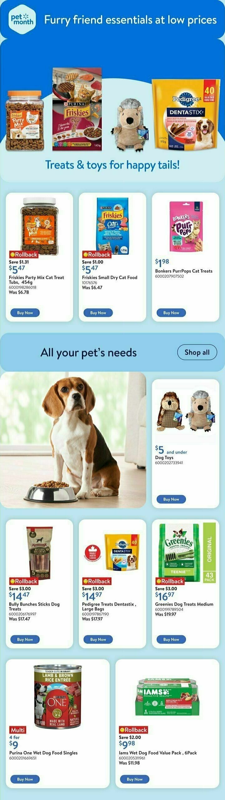 Walmart Pet Digest Flyer from May 1