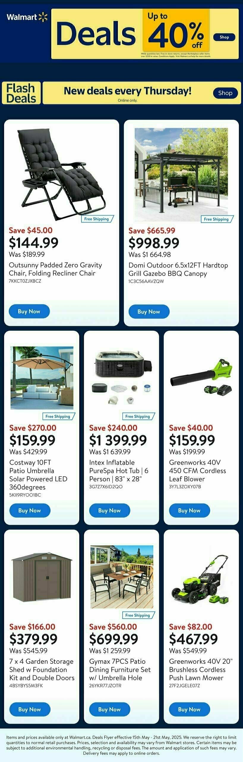 Walmart Deals Flyer Flyer from May 15