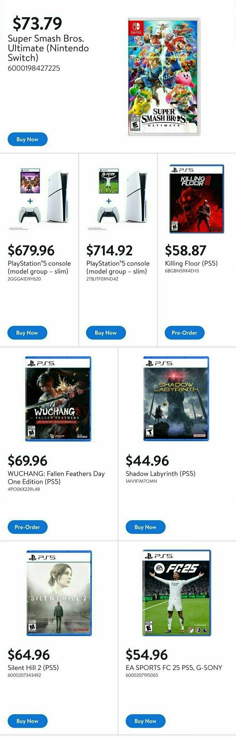 Walmart Gaming Guide Flyer from July 17
