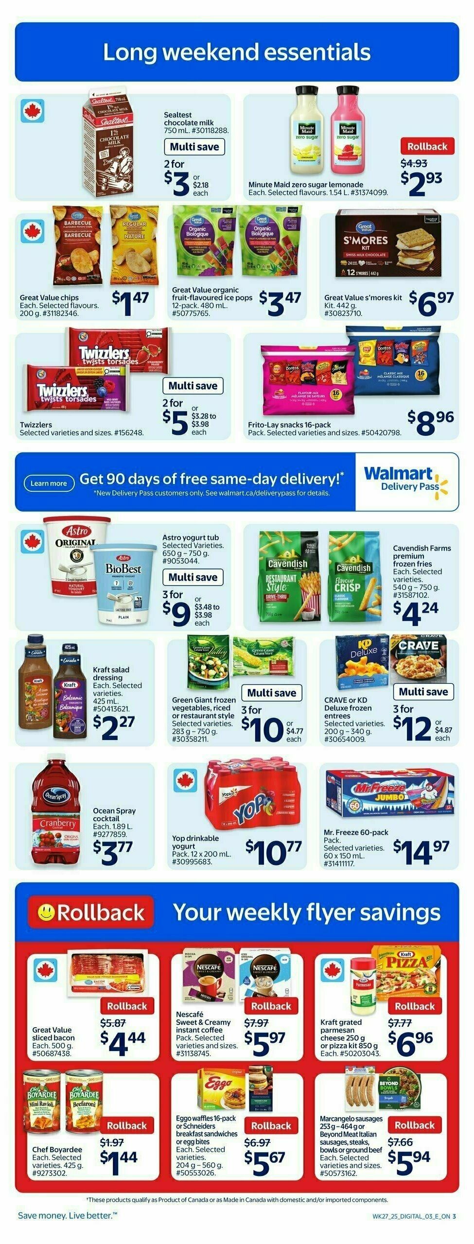 Walmart Flyer from July 31