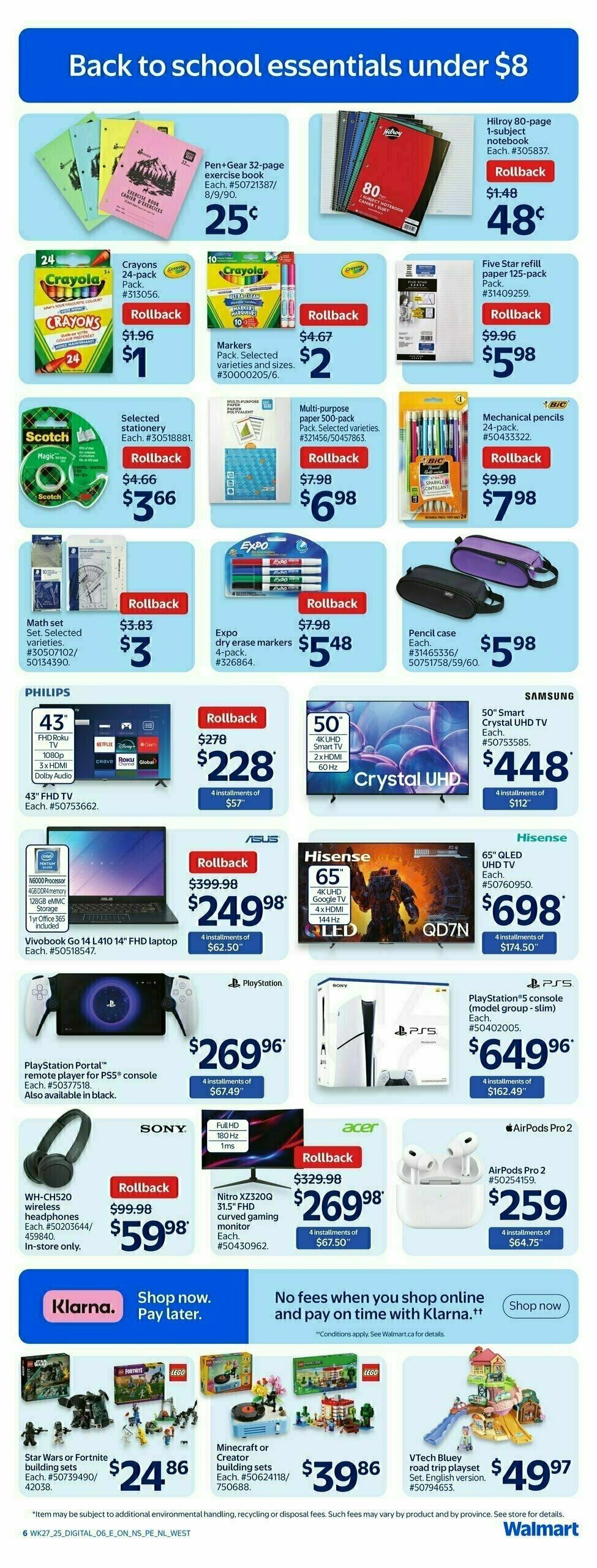 Walmart Flyer from July 31