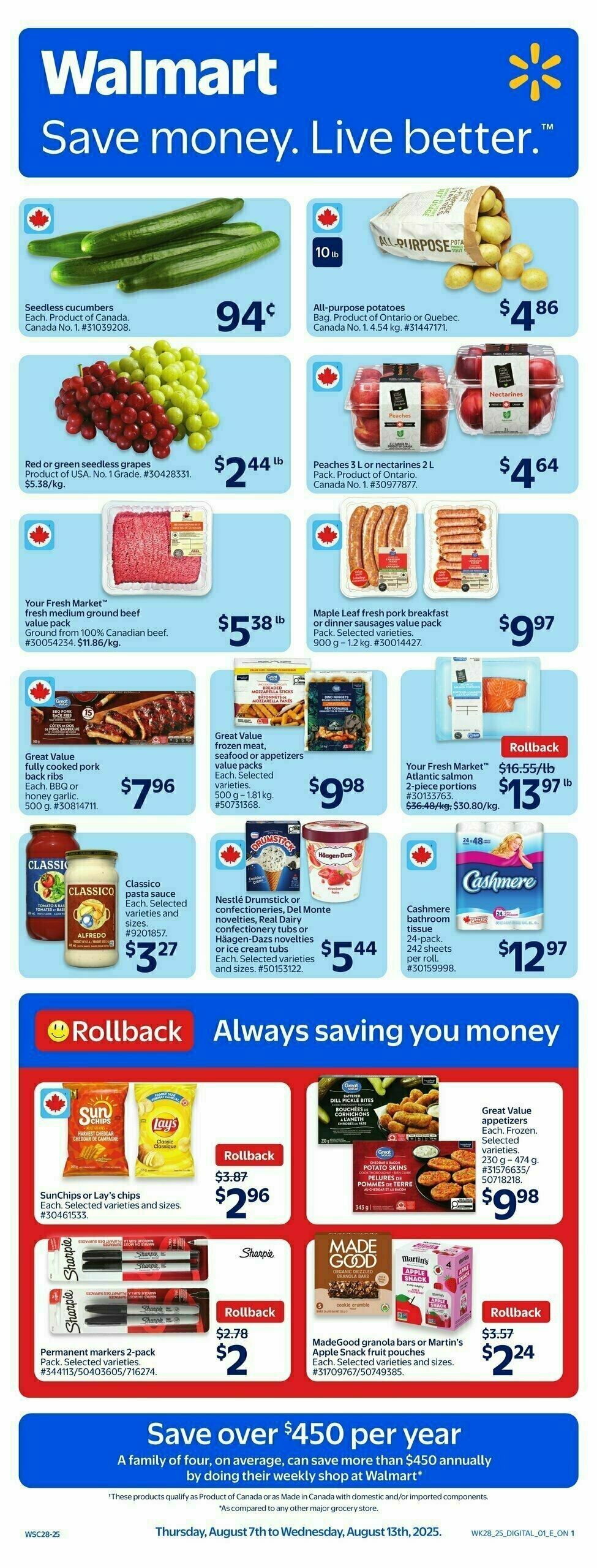 Walmart Flyer from August 7