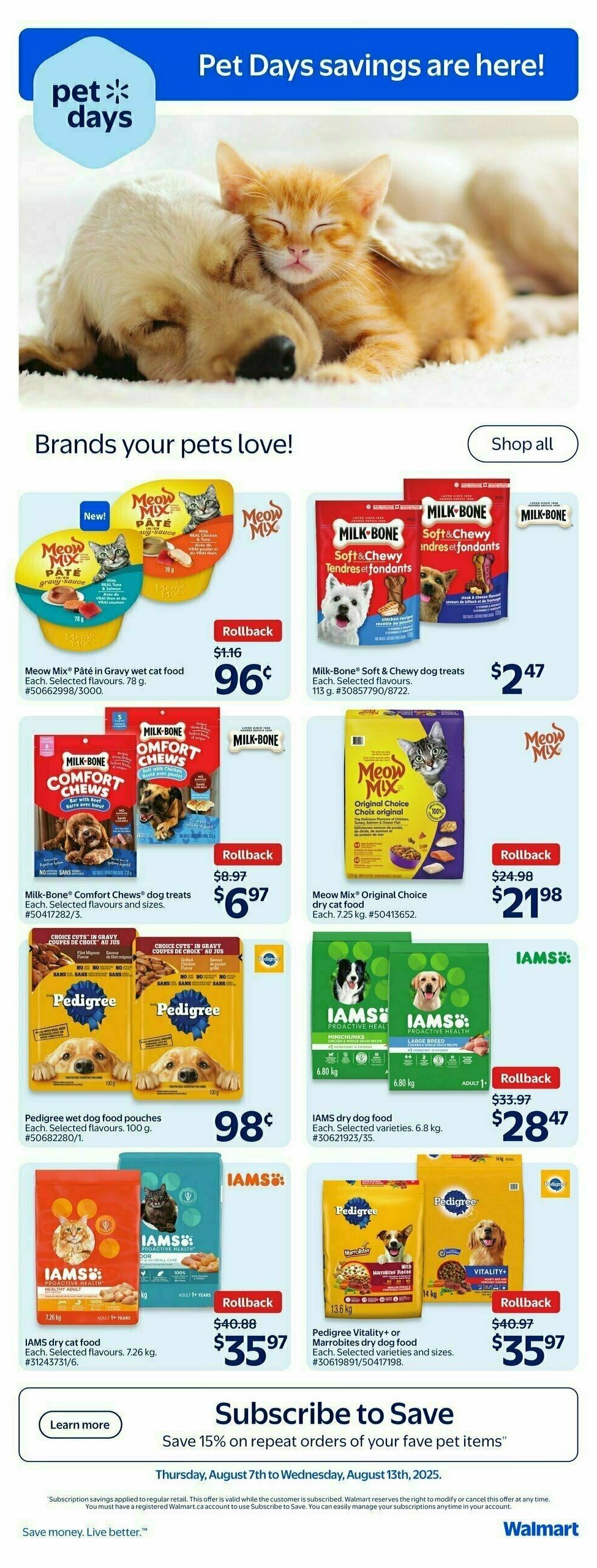 Walmart Flyer from August 7