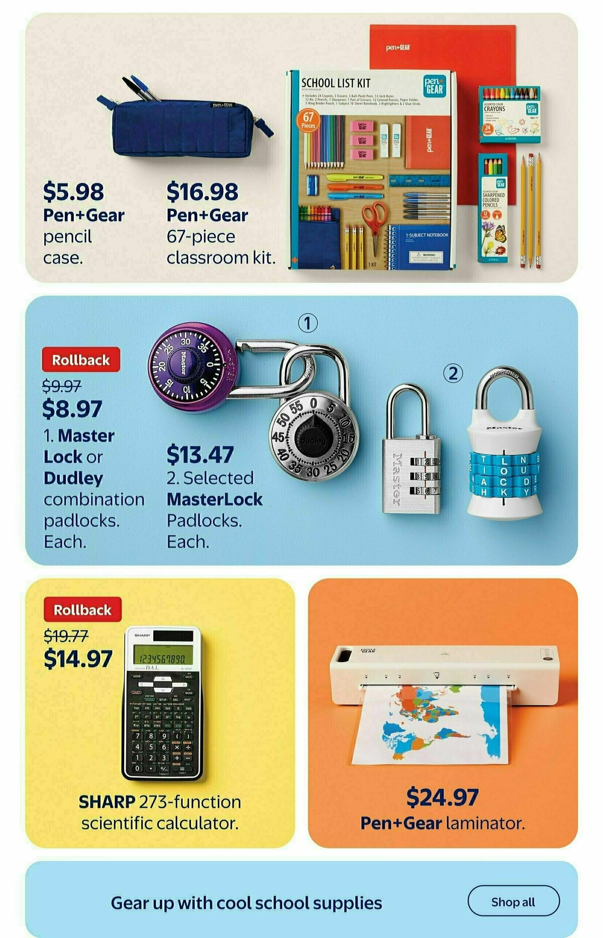 Walmart Back To School Flyer from August 7