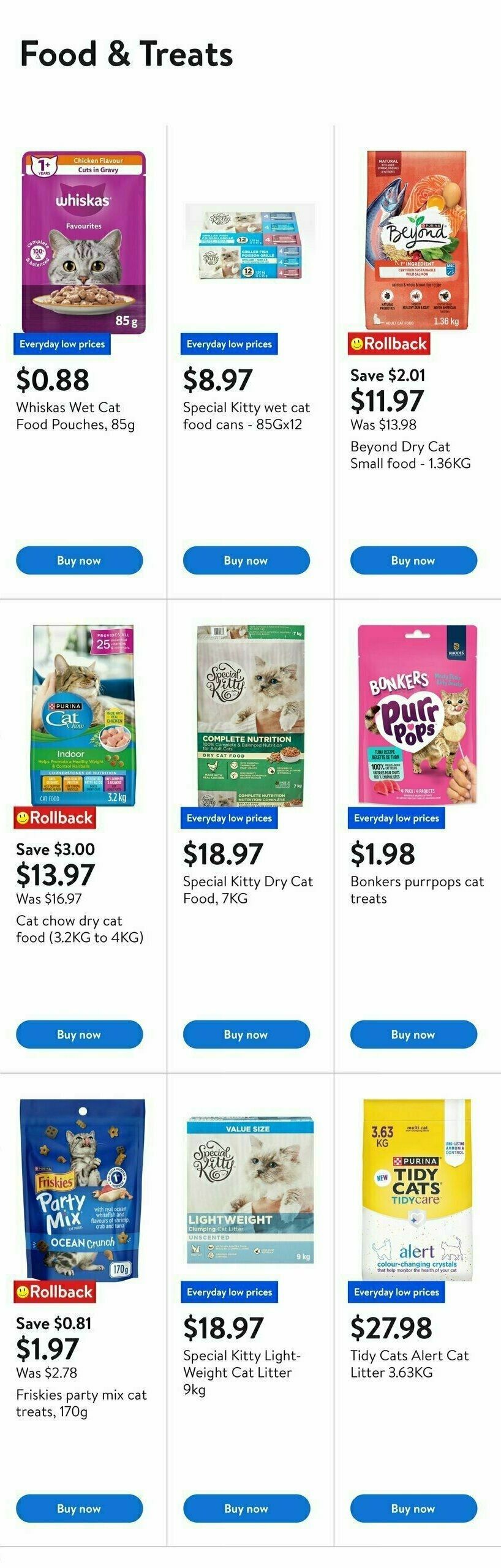Walmart Pet Days Flyer from August 7