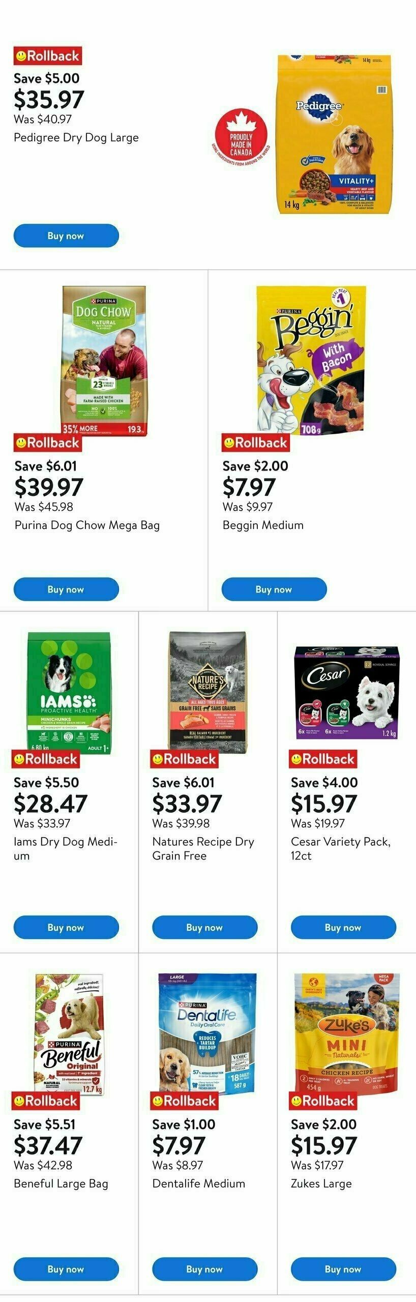 Walmart Pet Days Flyer from August 7