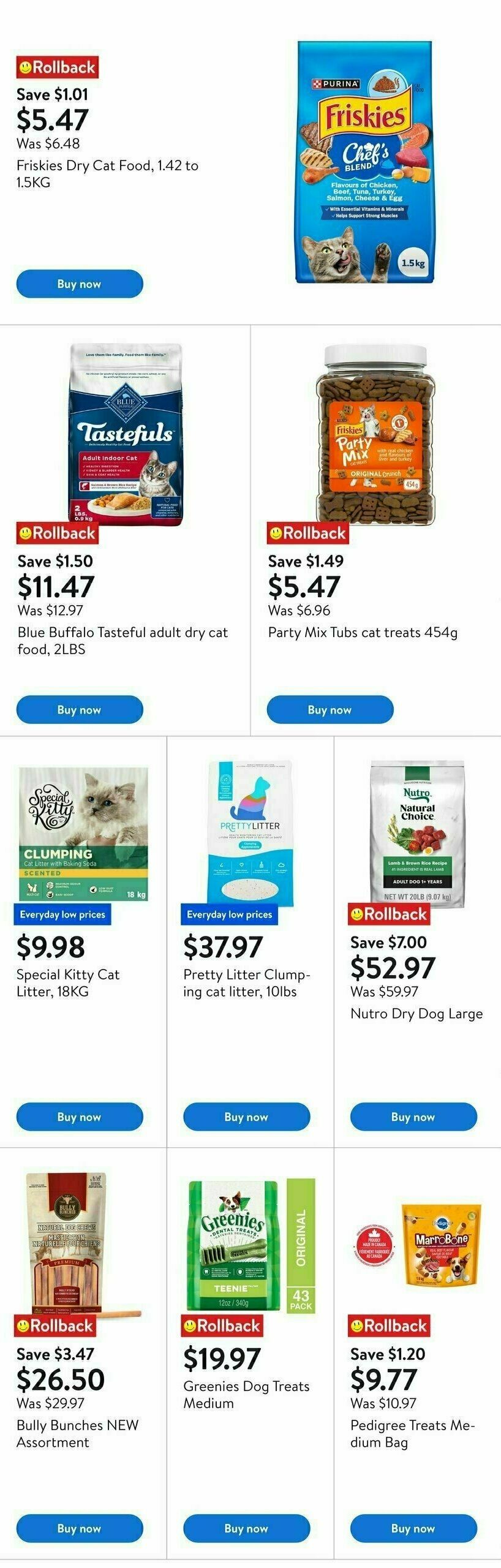 Walmart Pet Days Flyer from August 7