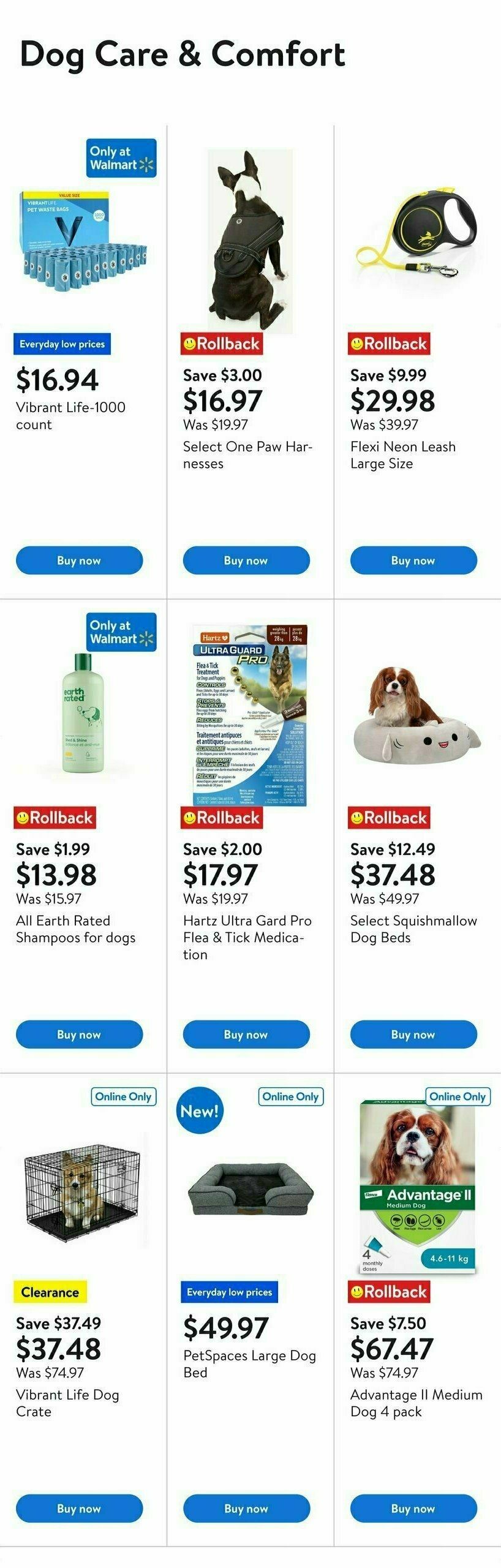 Walmart Pet Days Flyer from August 7