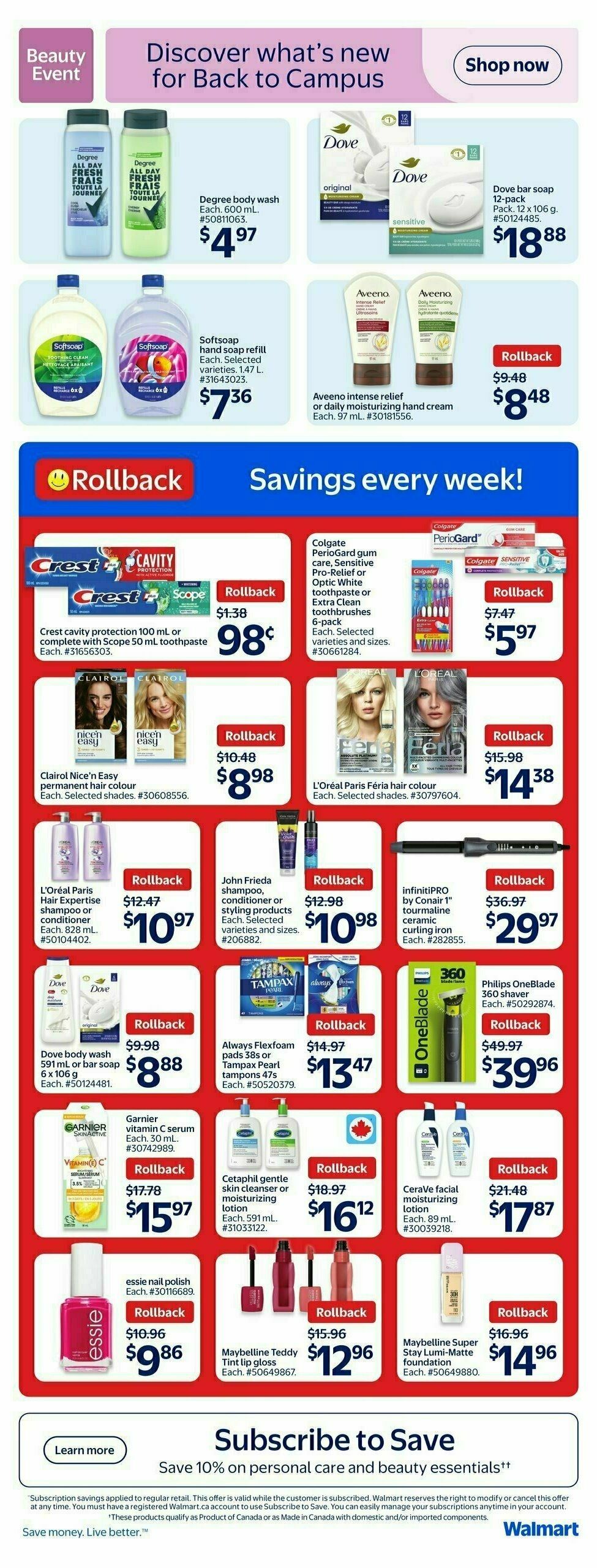 Walmart Flyer from August 14