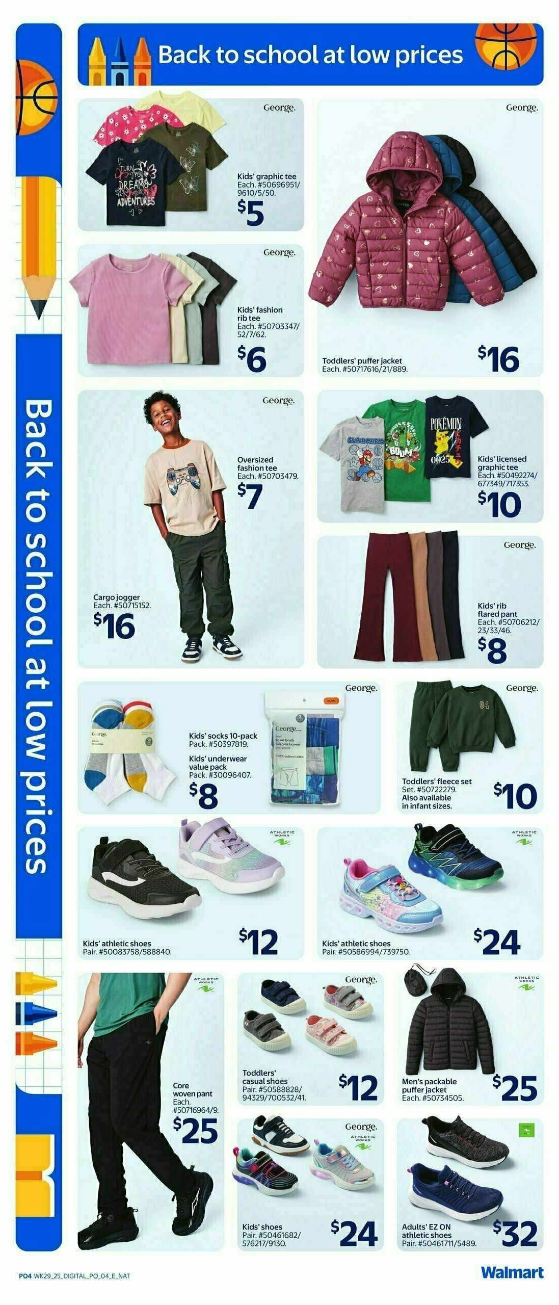 Walmart Back to school Flyer from August 14