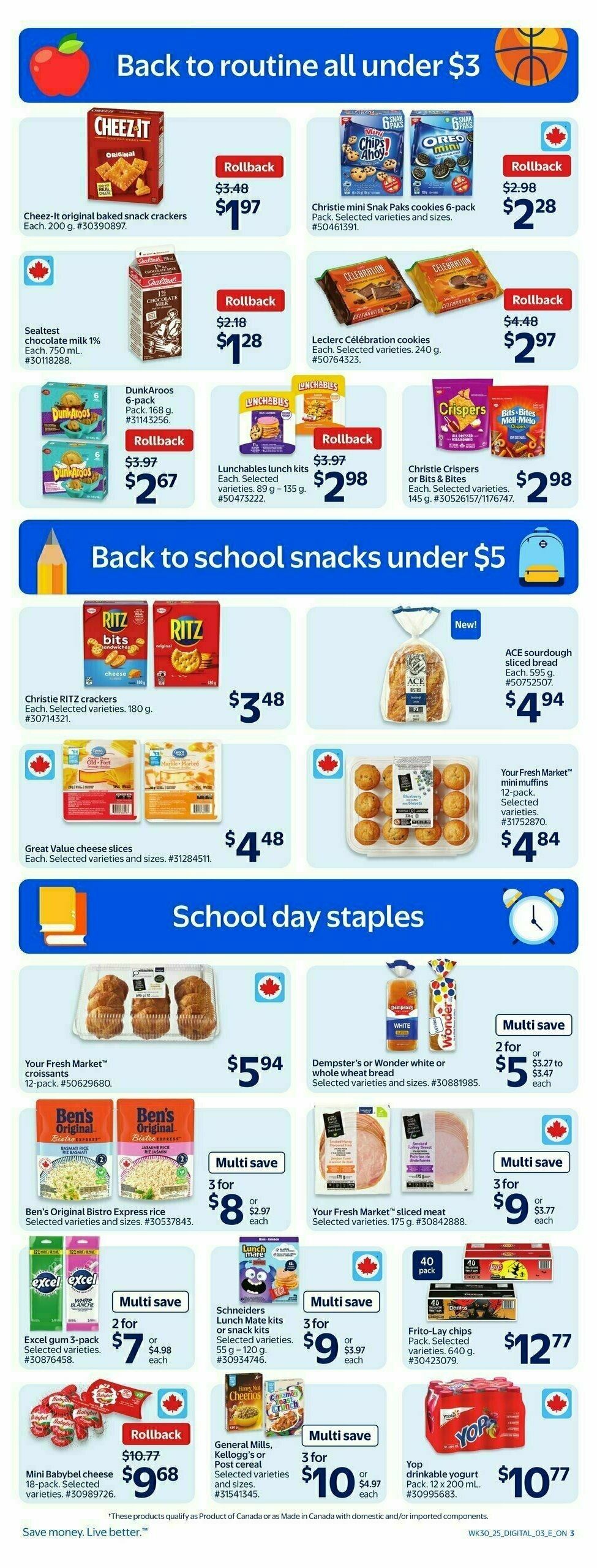 Walmart Back To School Flyer from August 21