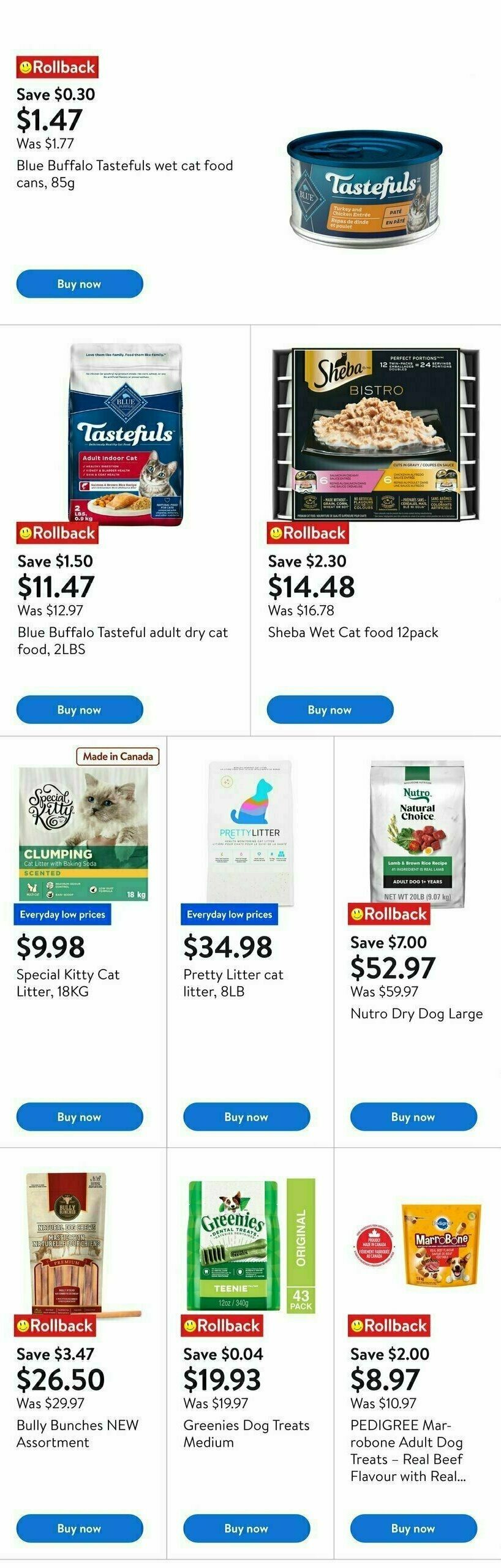 Walmart Pet Days Flyer from August 21
