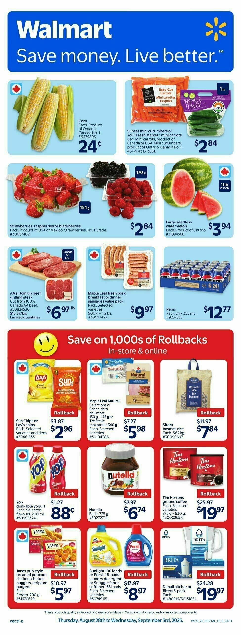 Walmart Flyer from August 28