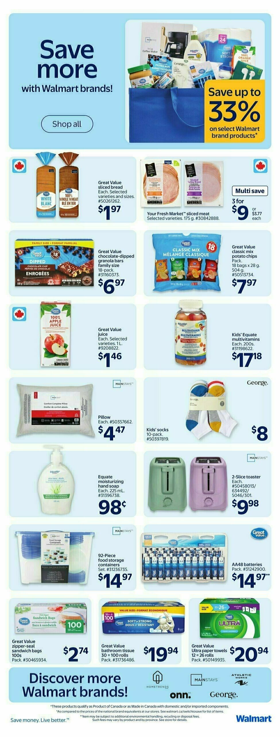 Walmart Flyer from August 28