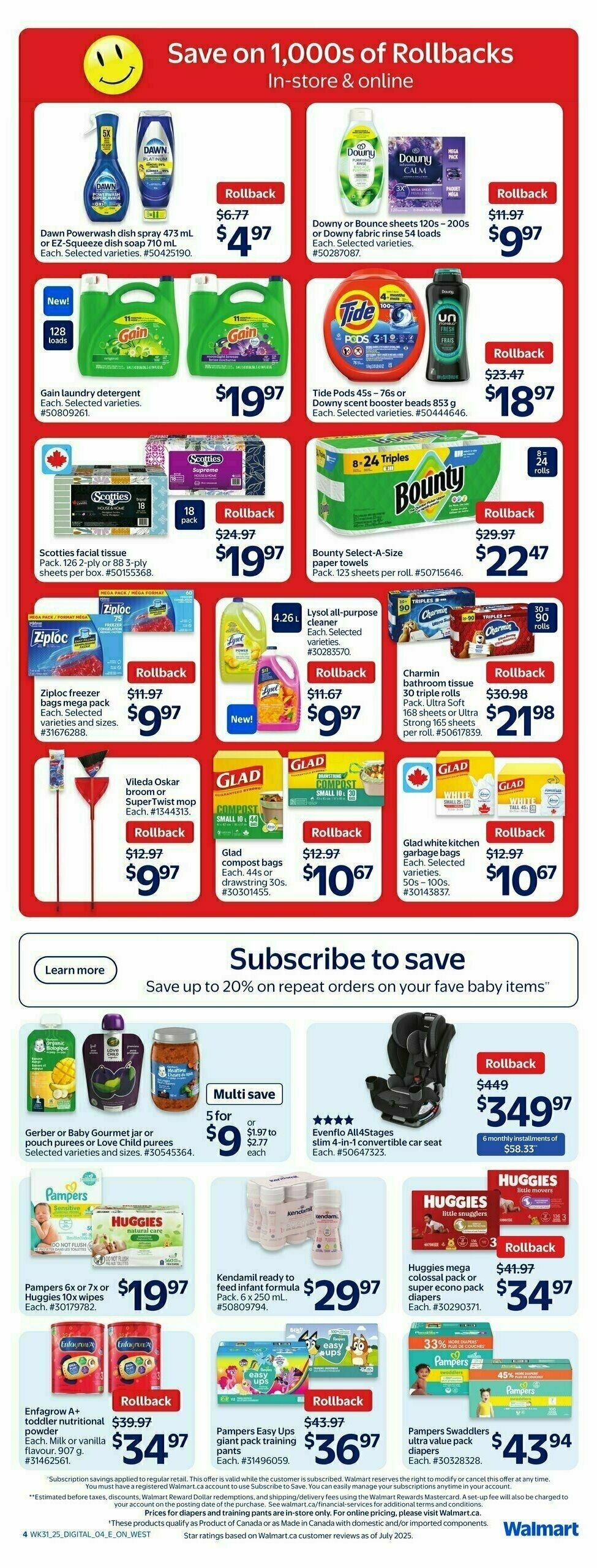 Walmart Back To School Flyer from August 28
