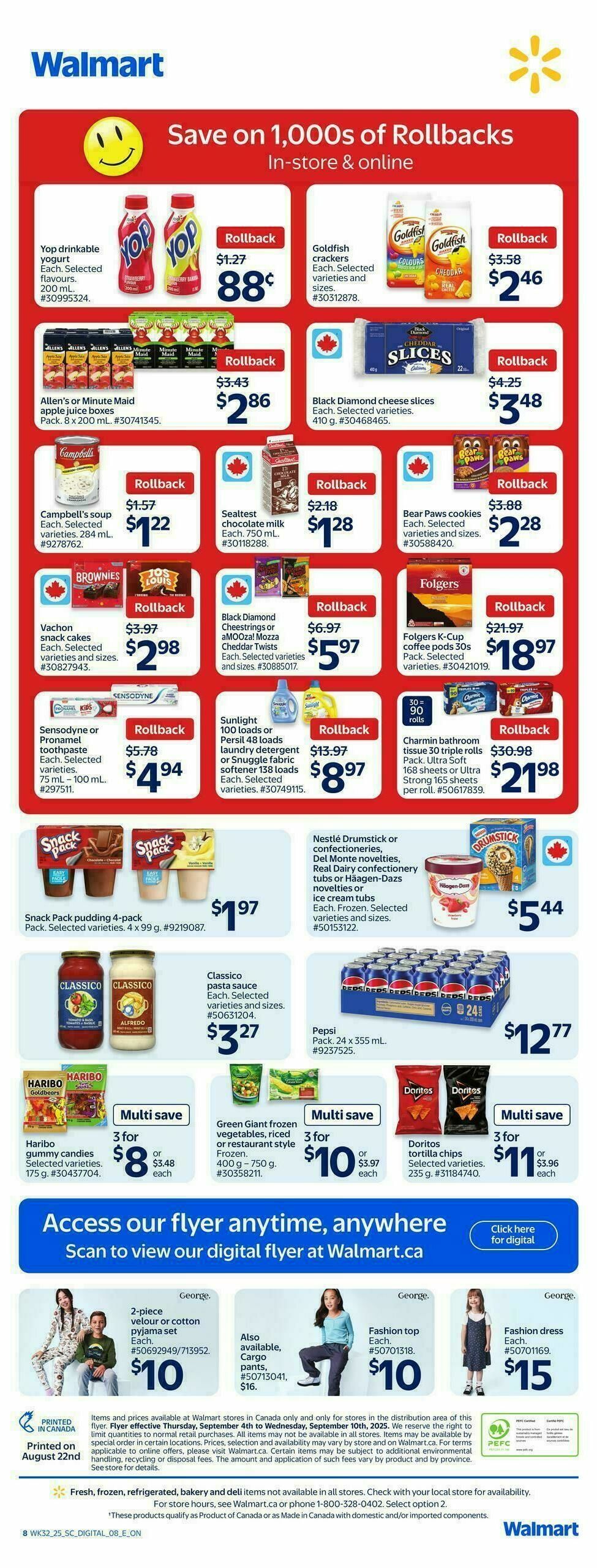 Walmart Flyer from September 4