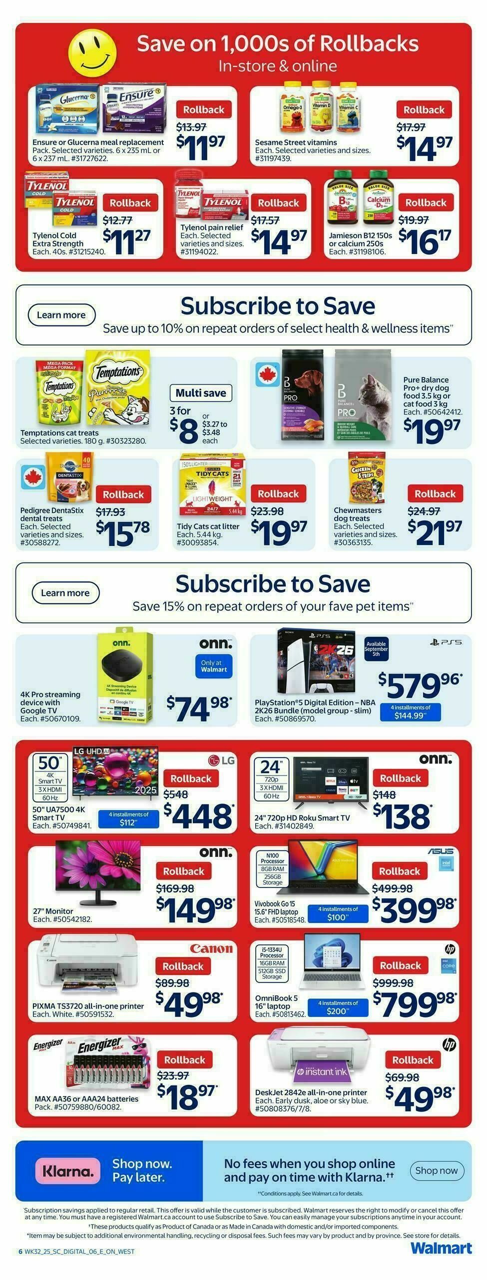 Walmart Flyer from September 4