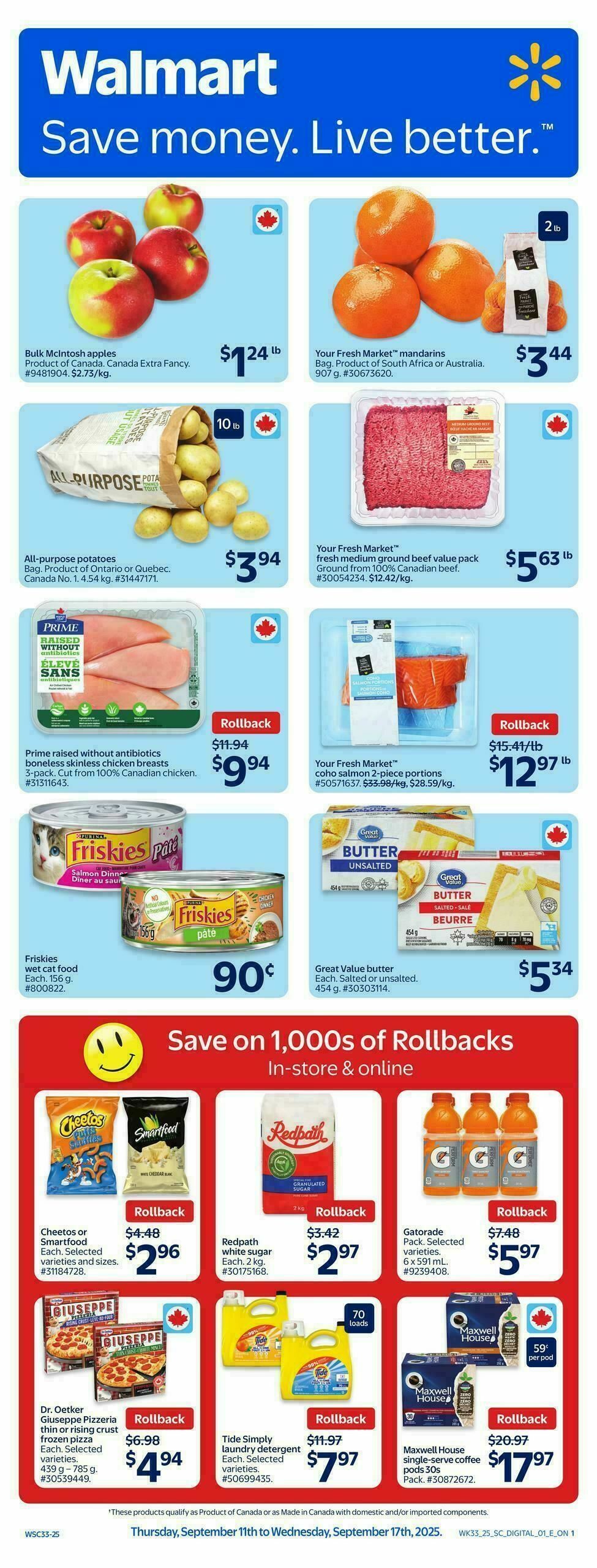 Walmart Flyer from September 11