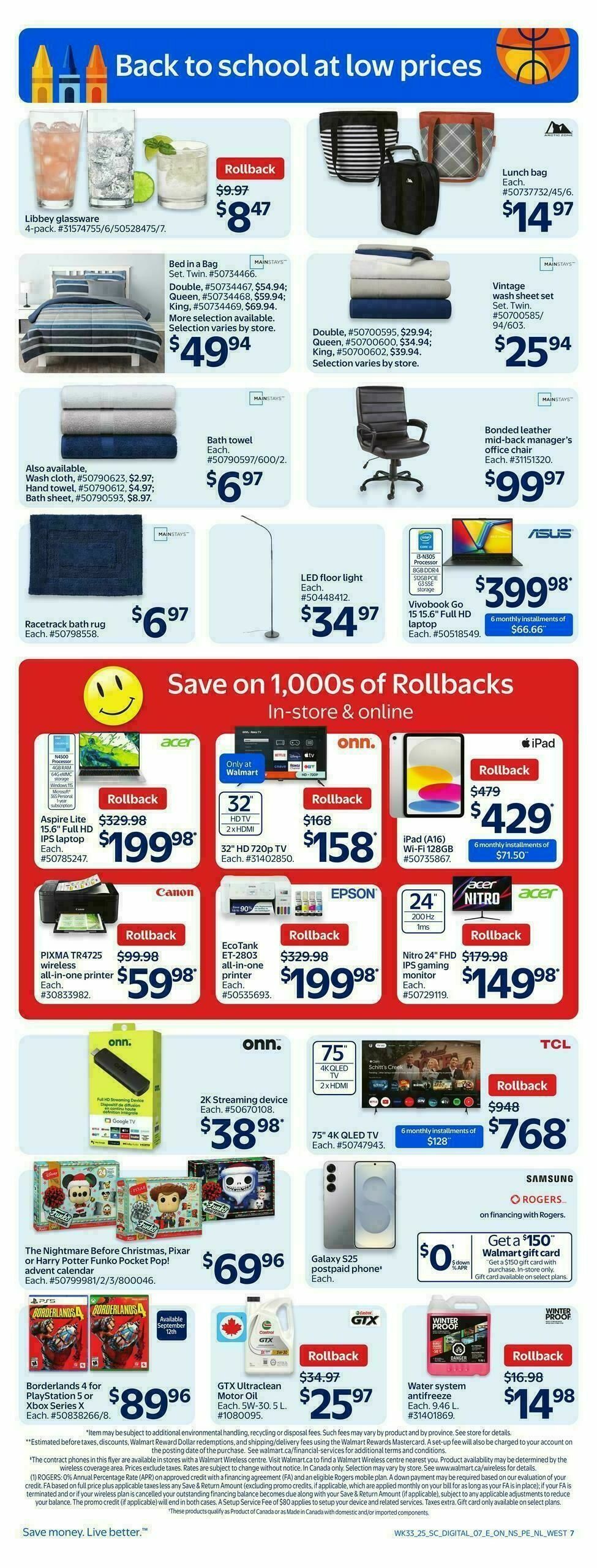 Walmart Flyer from September 11