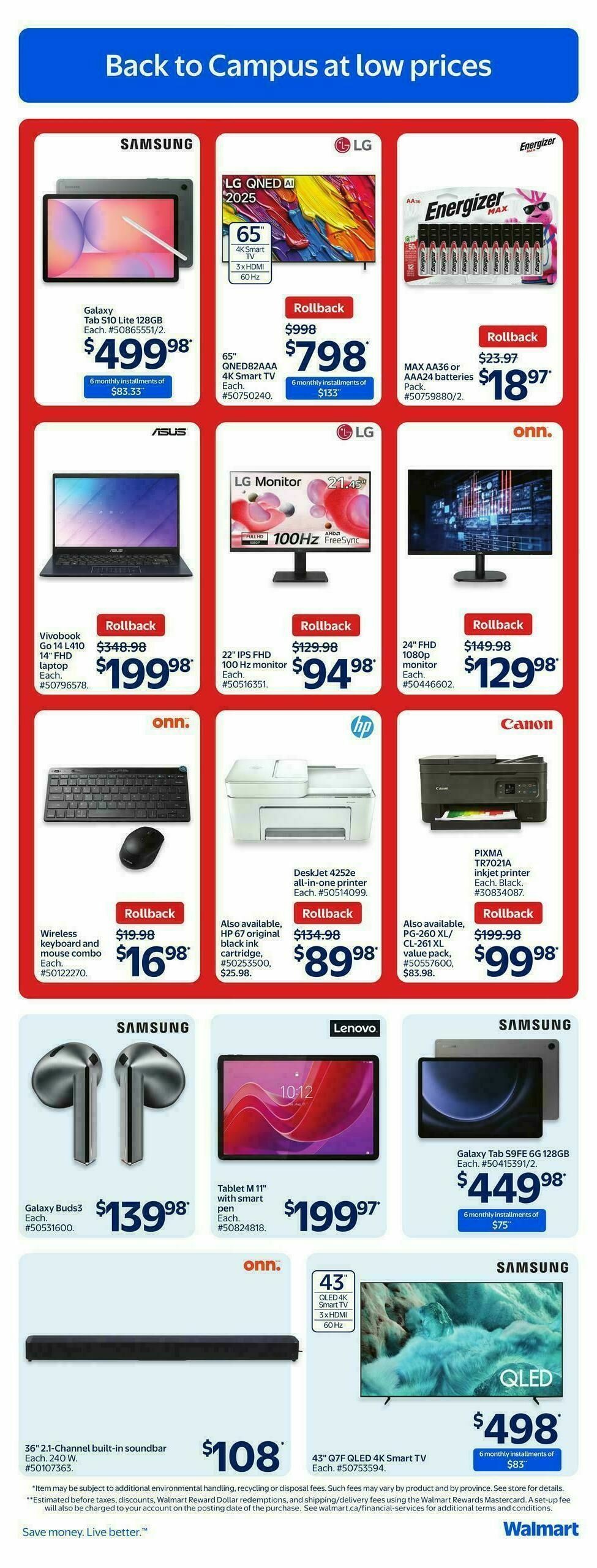 Walmart Flyer from September 11