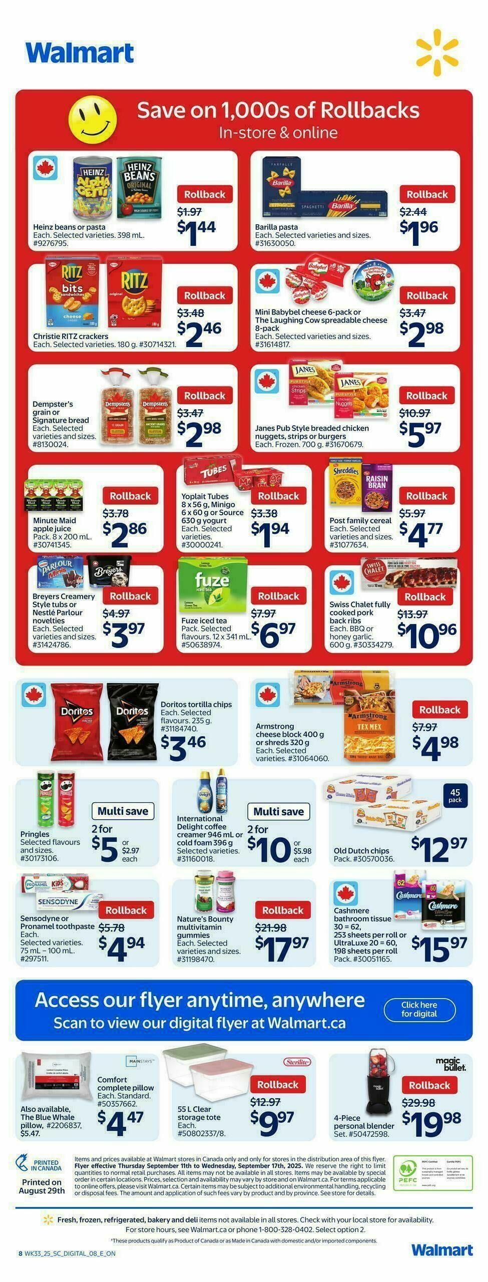 Walmart Flyer from September 11