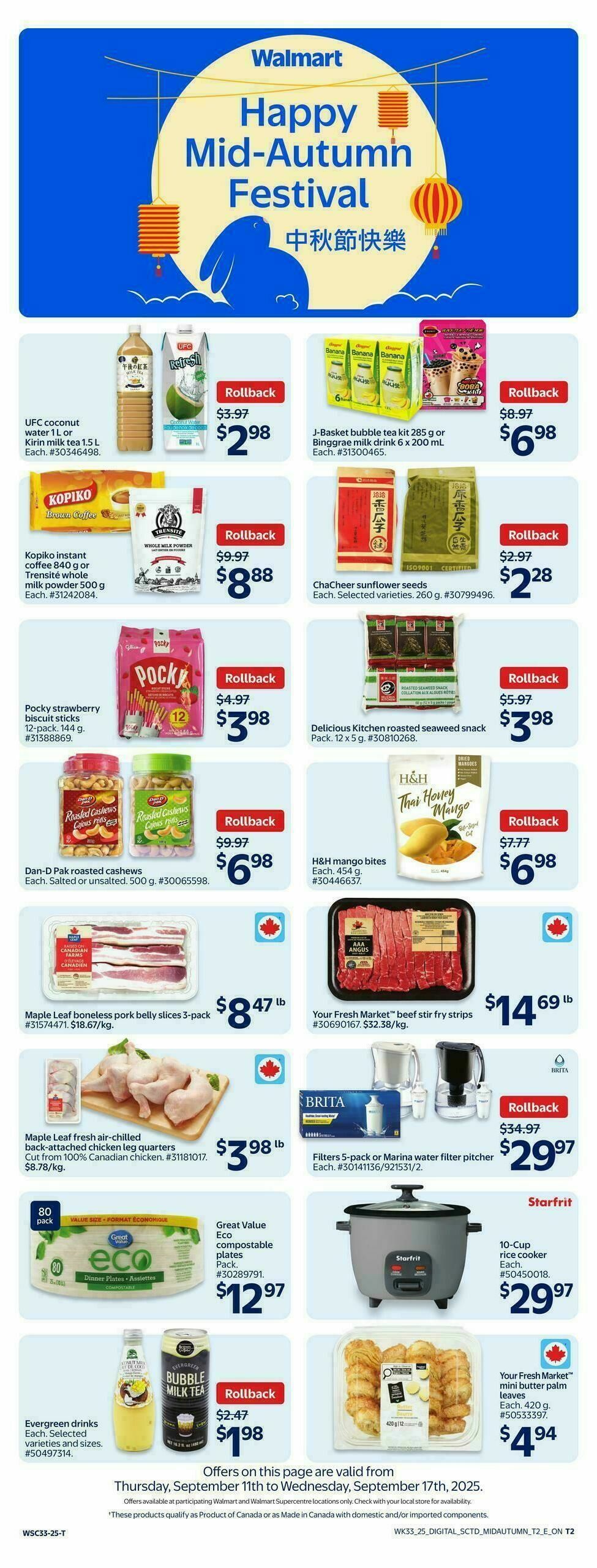 Walmart Flyer from September 11