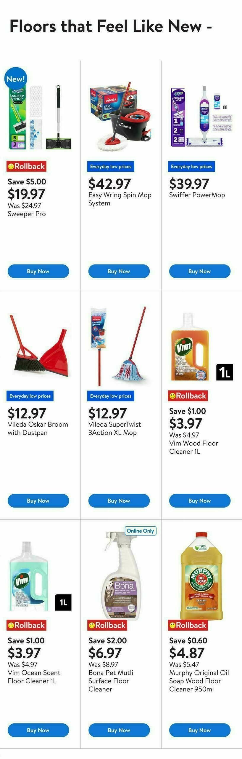 Walmart Fall Cleaning Essentials at Low Prices Flyer from September 11