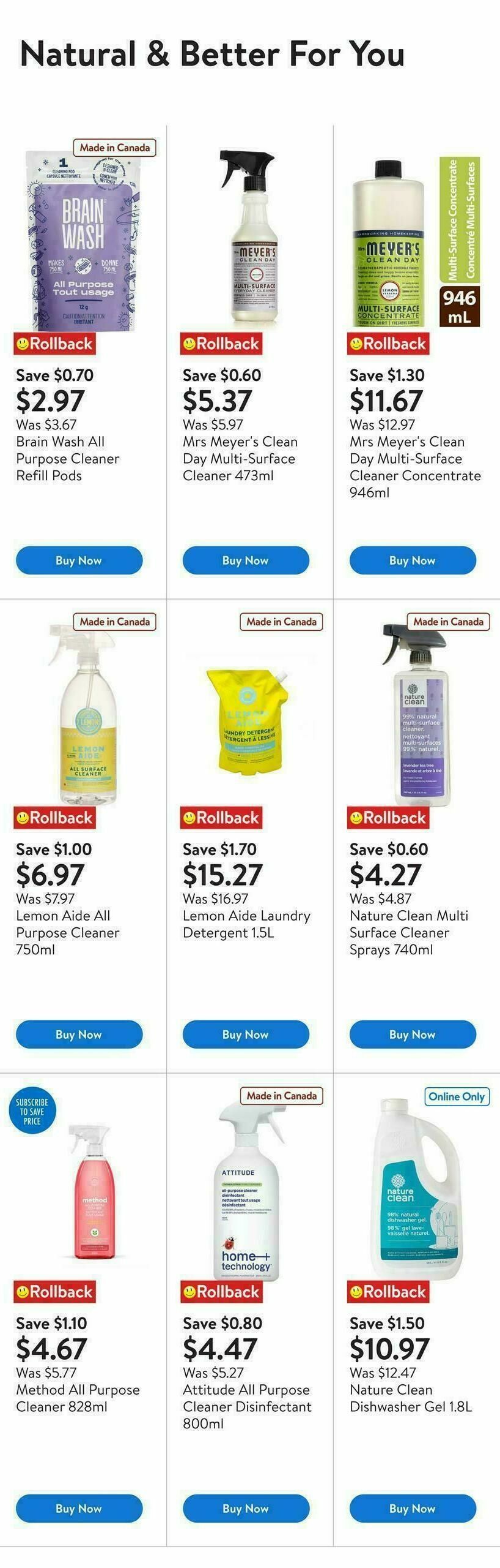 Walmart Fall Cleaning Essentials at Low Prices Flyer from September 11