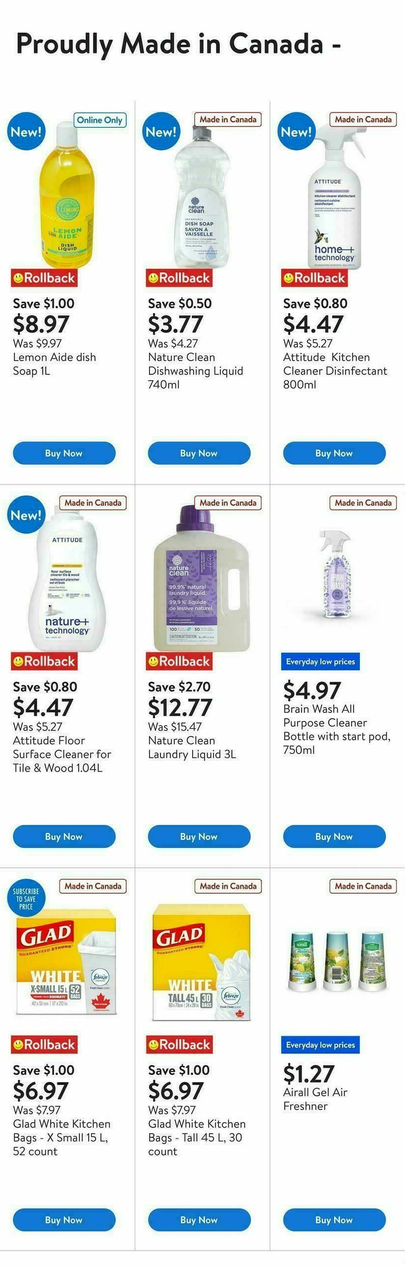 Walmart Fall Cleaning Essentials at Low Prices Flyer from September 11