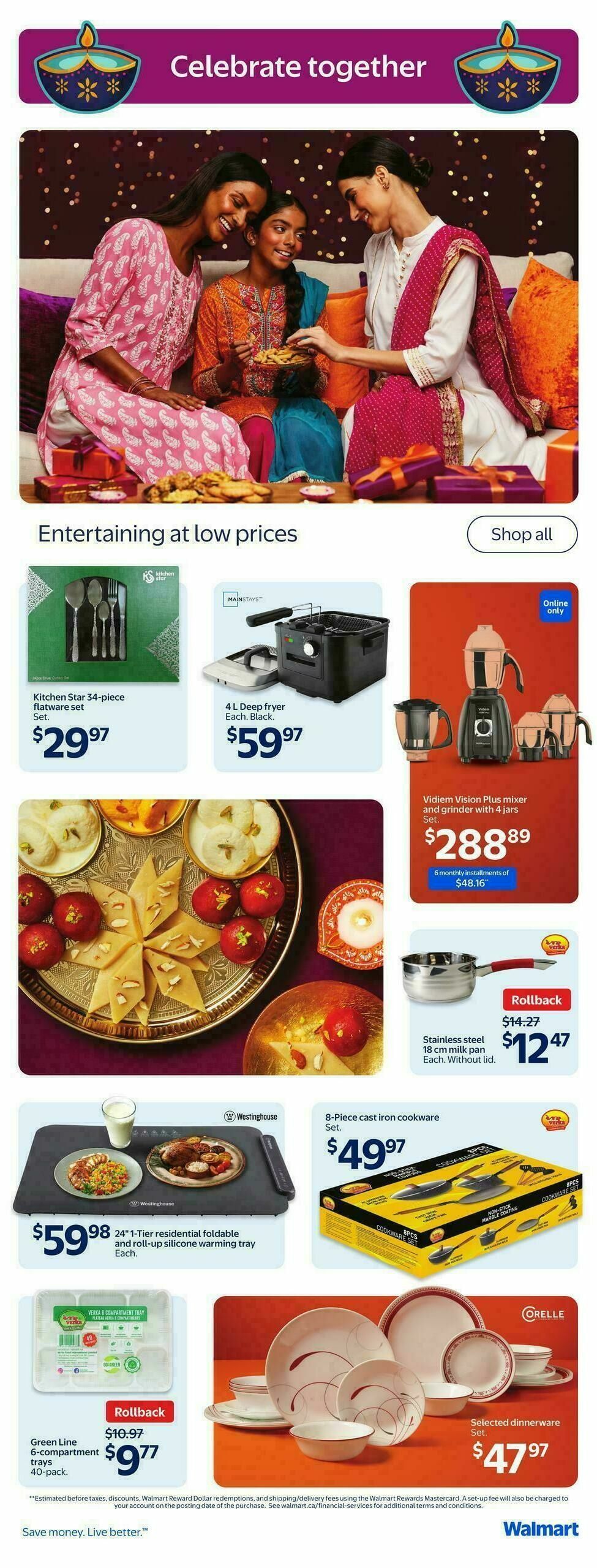 Walmart Happy Diwali Flyer from September 18