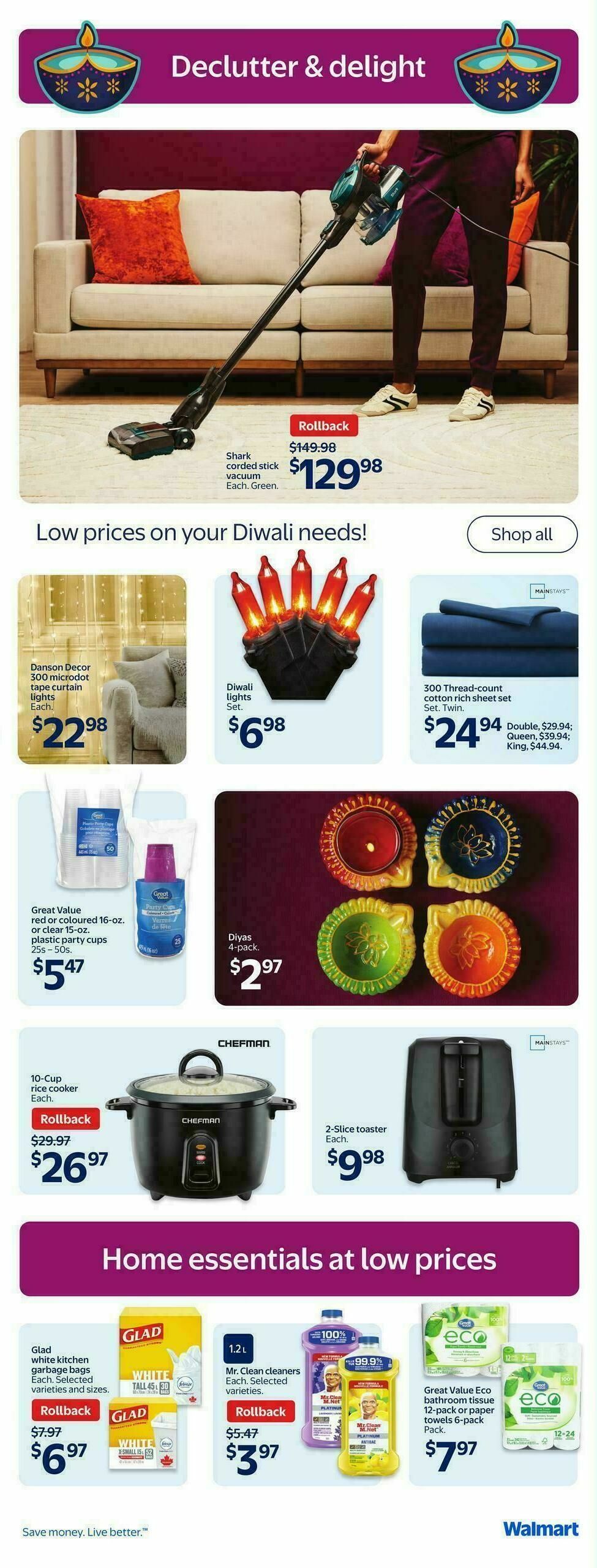 Walmart Happy Diwali Flyer from September 18