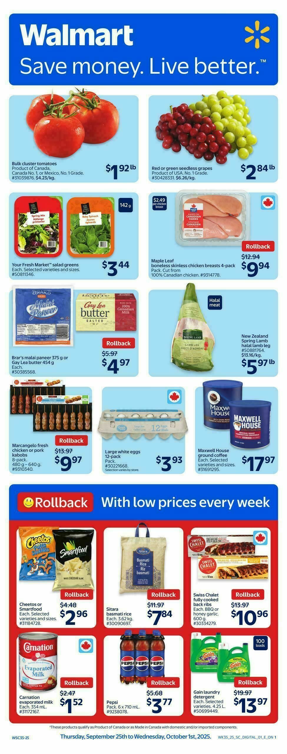 Walmart Flyer from September 25