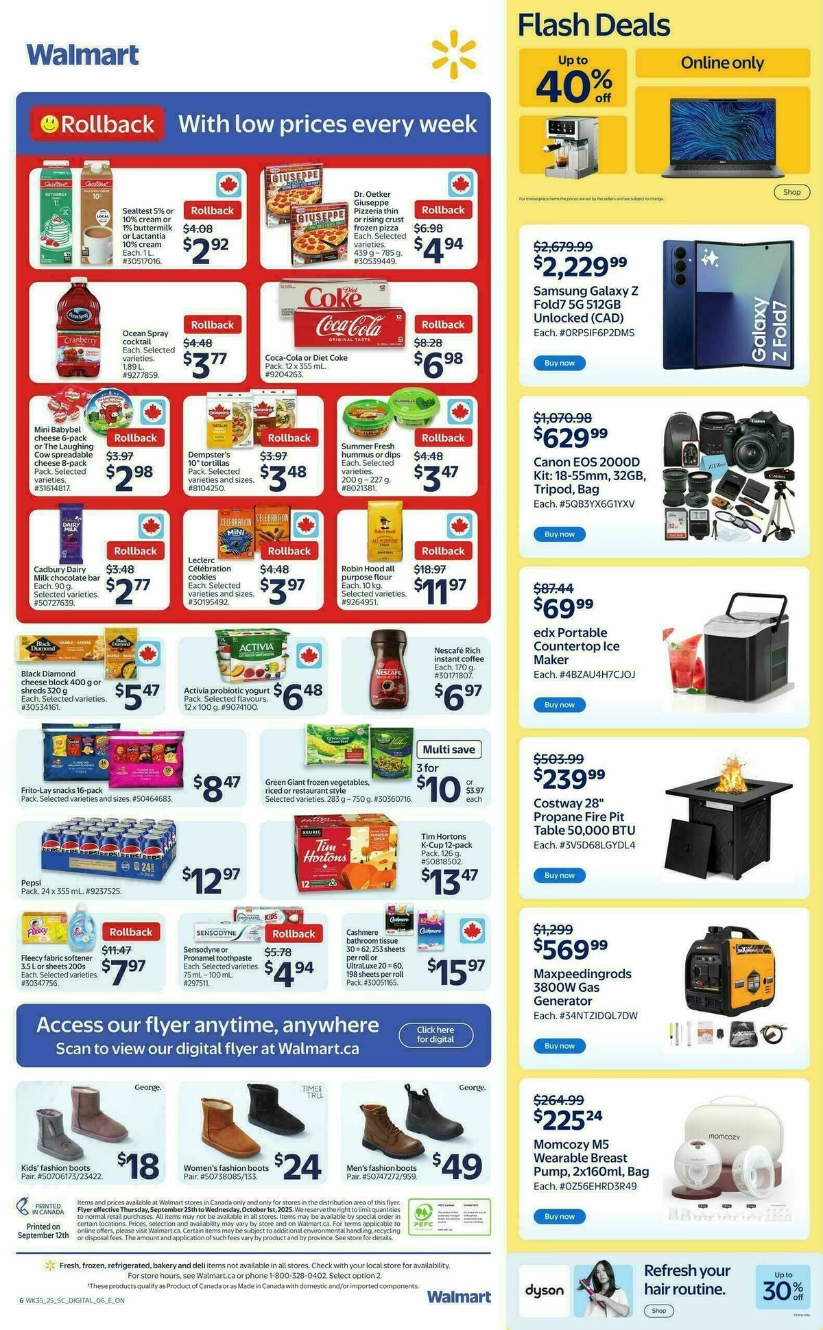 Walmart Flyer from September 25