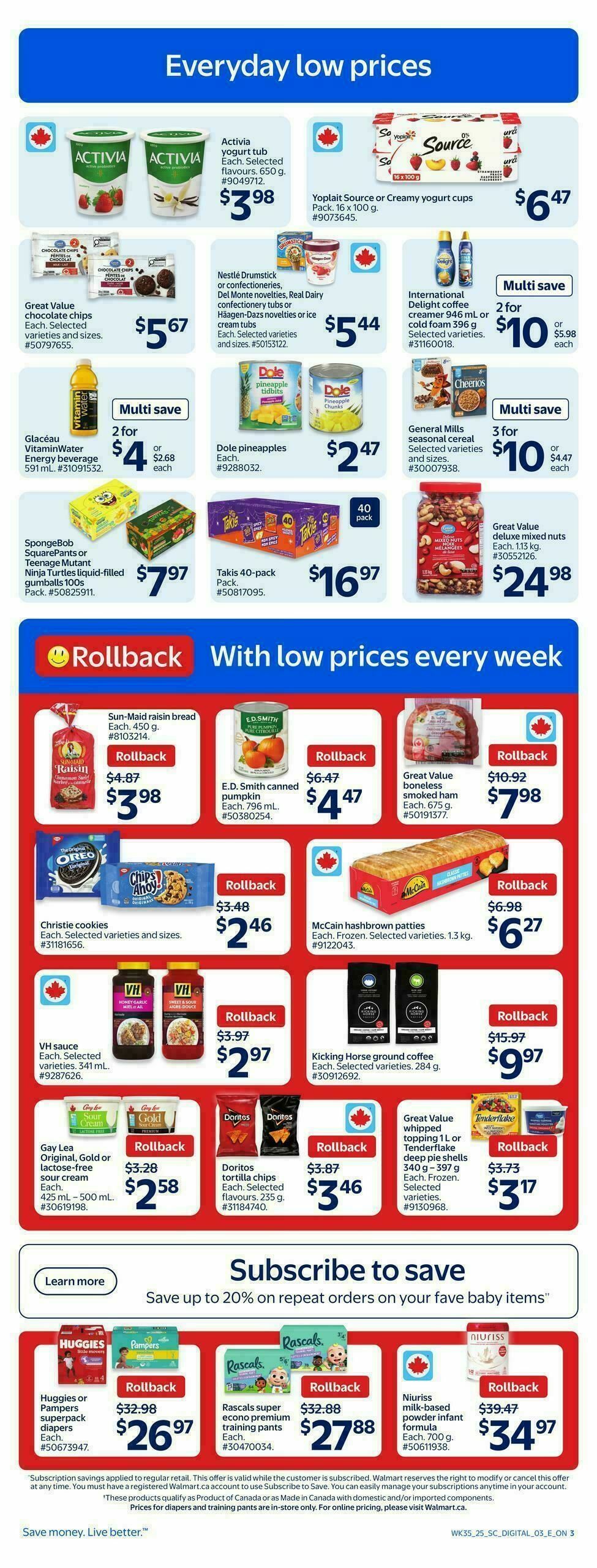 Walmart Flyer from September 25